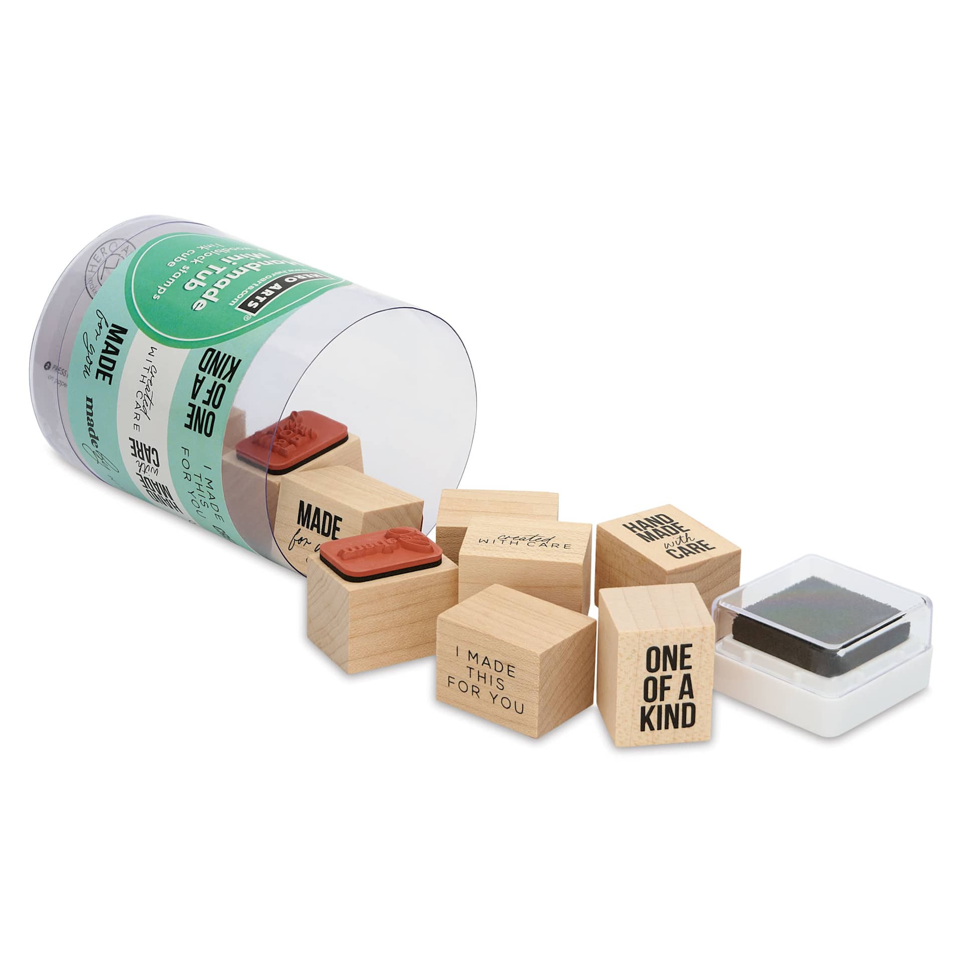 Hero Arts Handmade Mini Tub Woodblock Stamps - Set of 10 contents