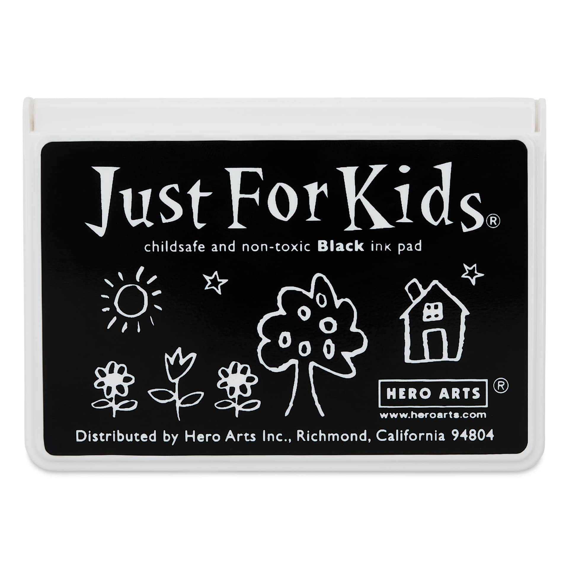 Hero Arts Just For Kids Ink Pad - Black, front of closed pad