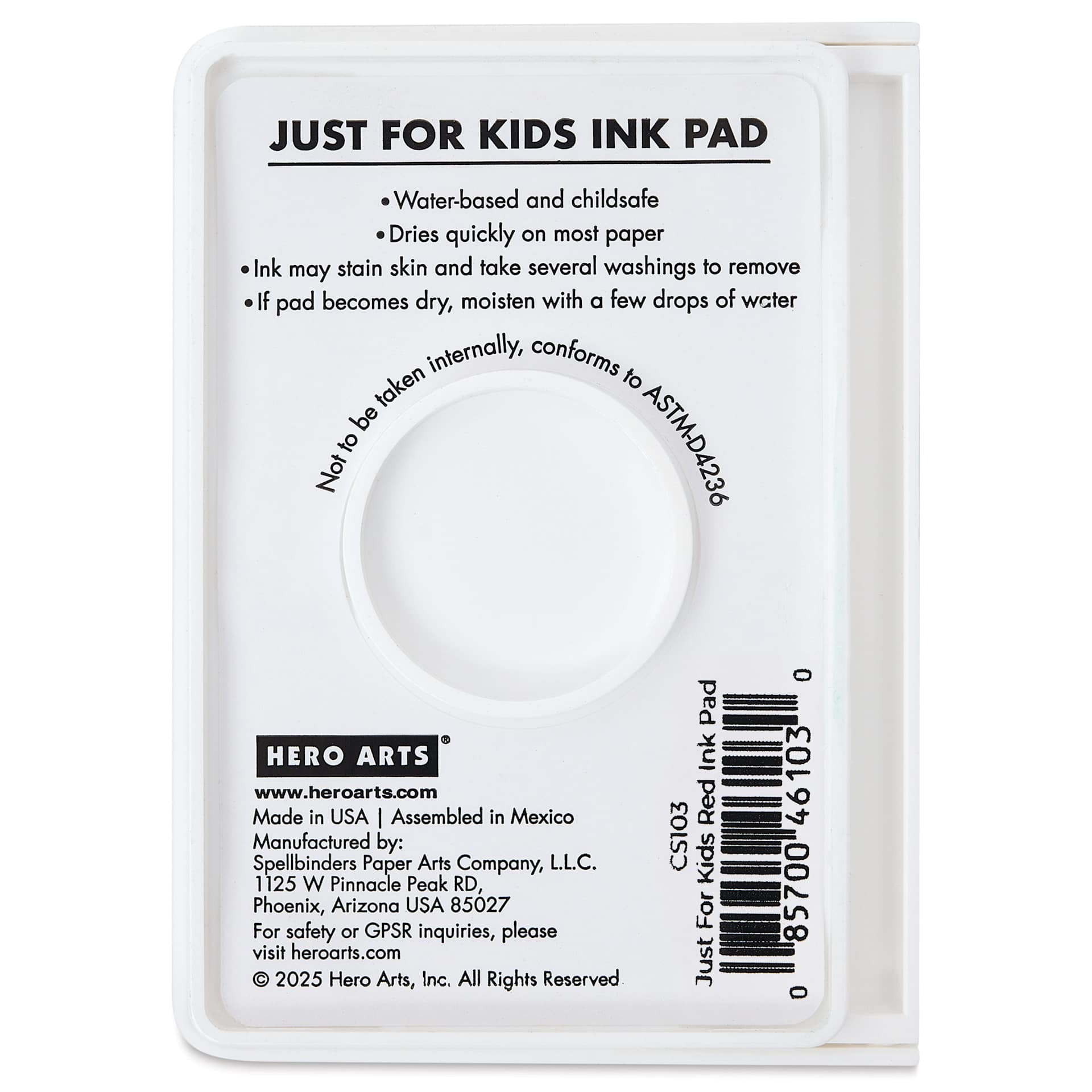 Hero Arts Just For Kids Ink Pad - Red back