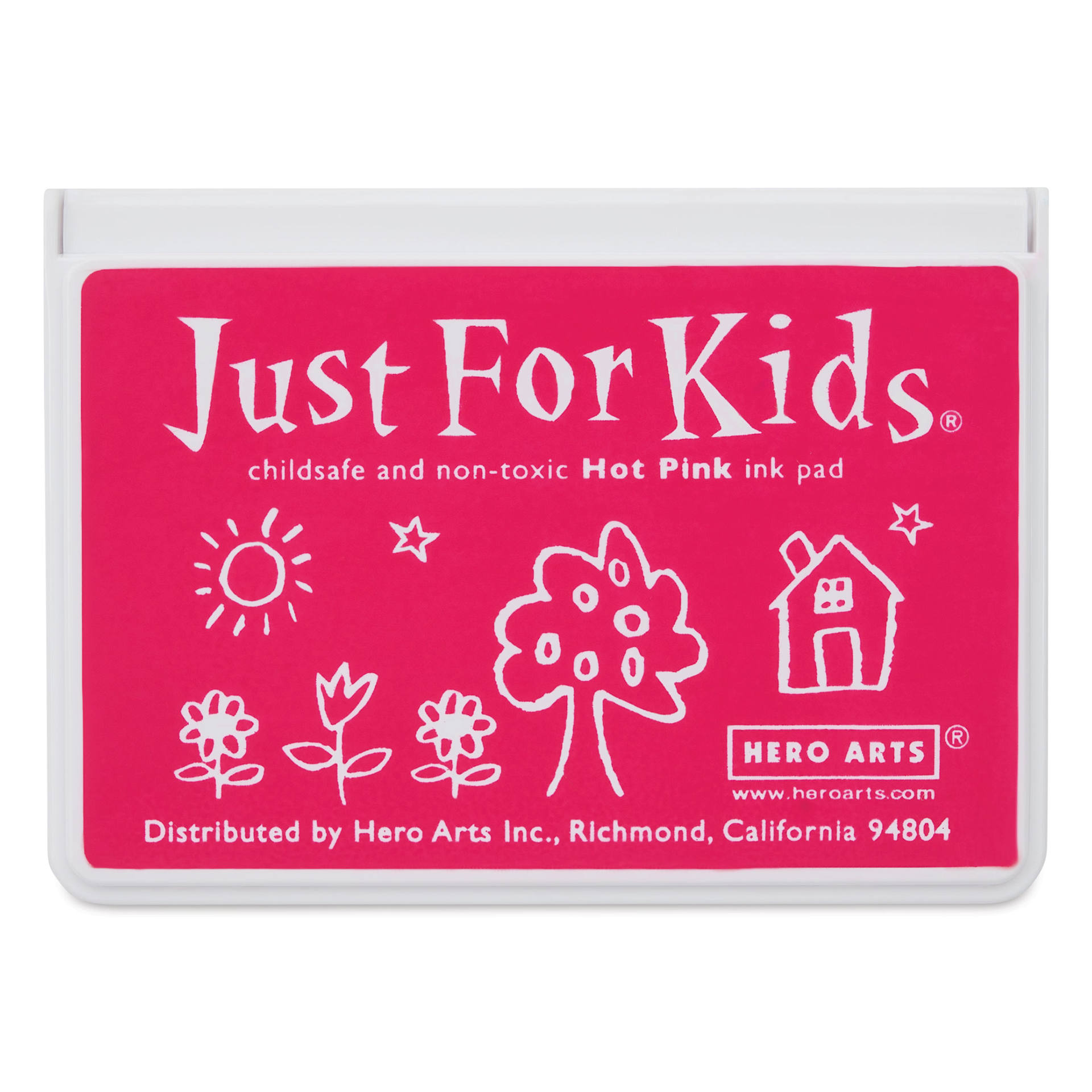 Hero Arts Just For Kids Ink Pad - Hot Pink, front of closed pad