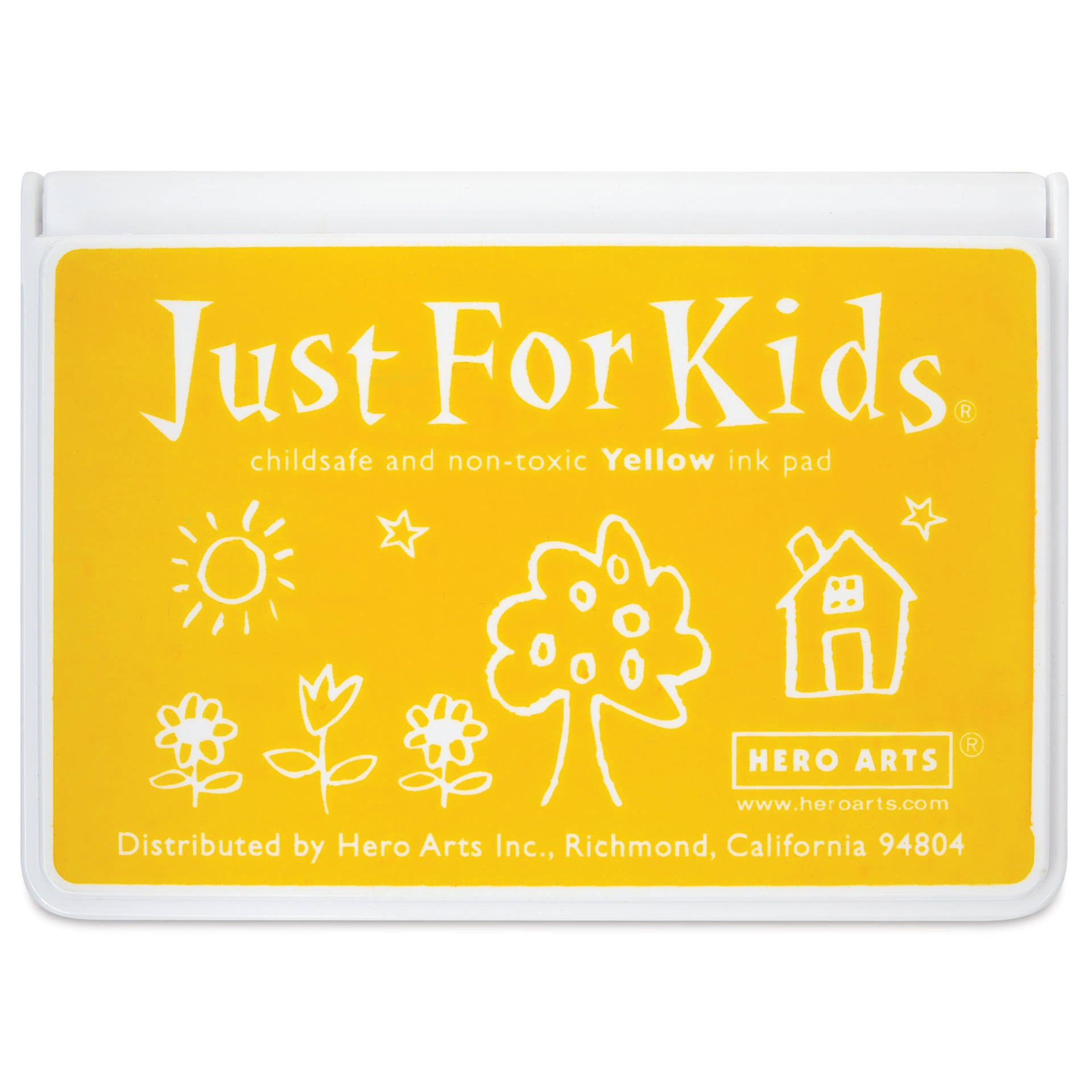 Hero Arts Just For Kids Ink Pad - Yellow front of closed pad