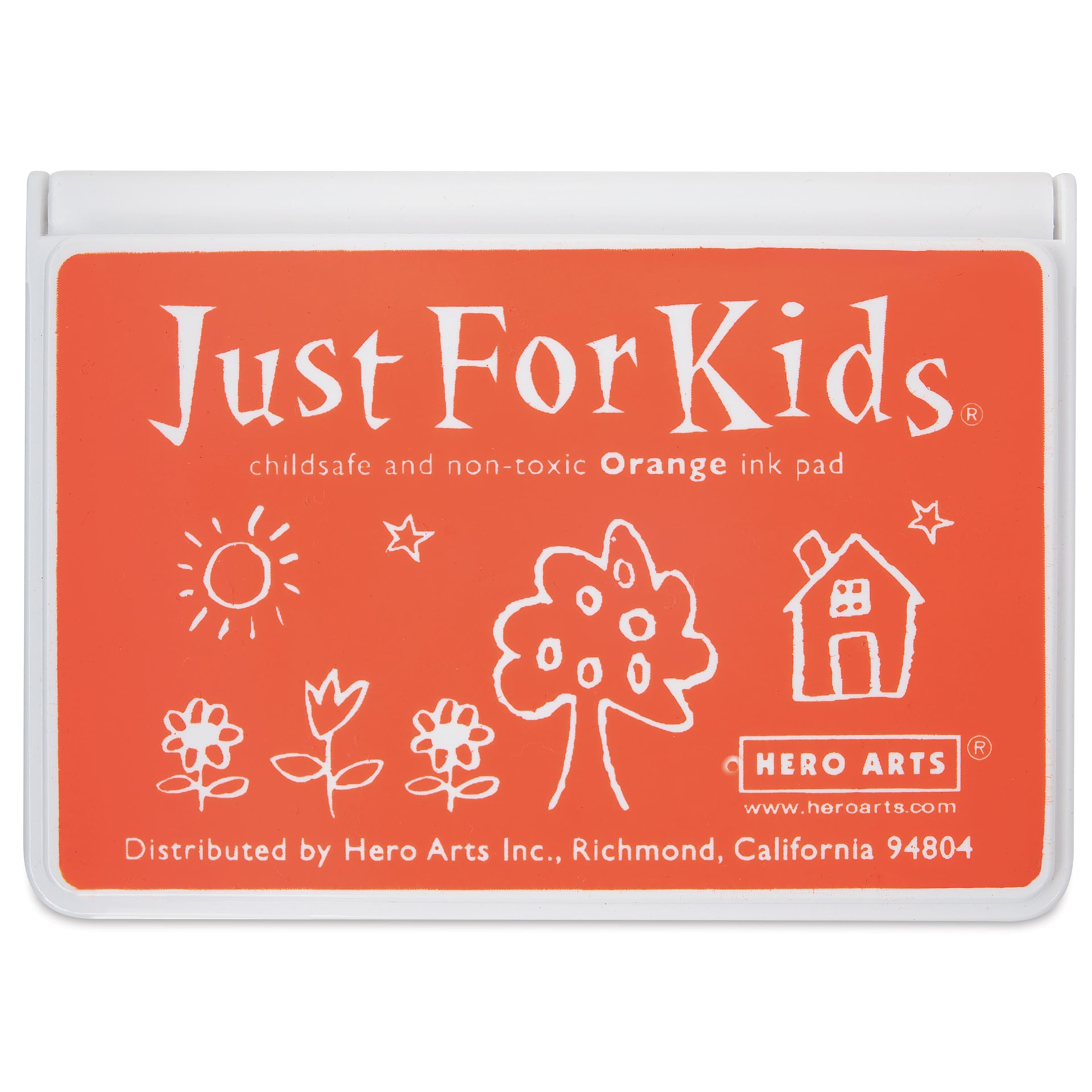 Hero Arts Just For Kids Ink Pad - Orange front of closed pad