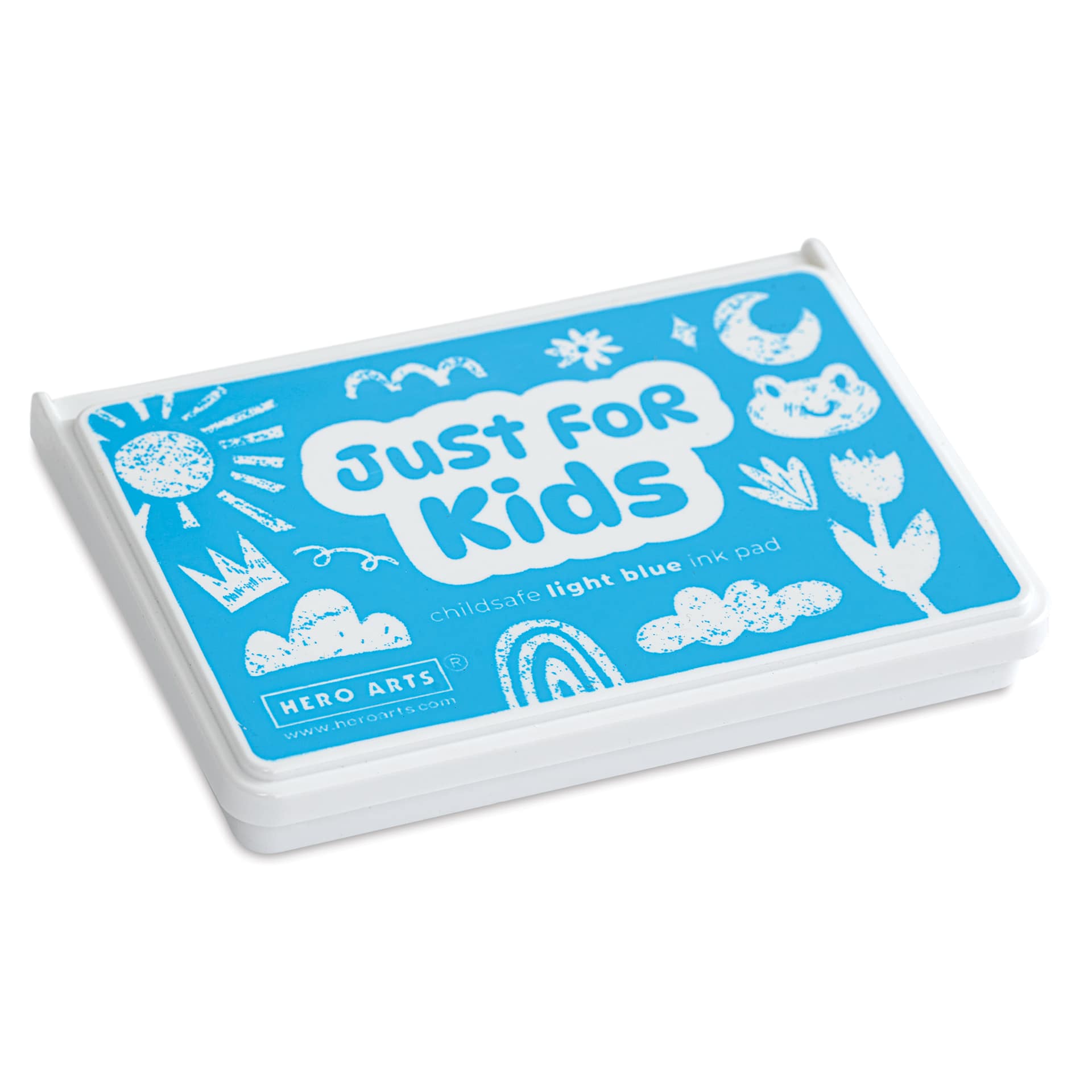 Hero Arts Just For Kids Ink Pad - Light Blue close pad angled view