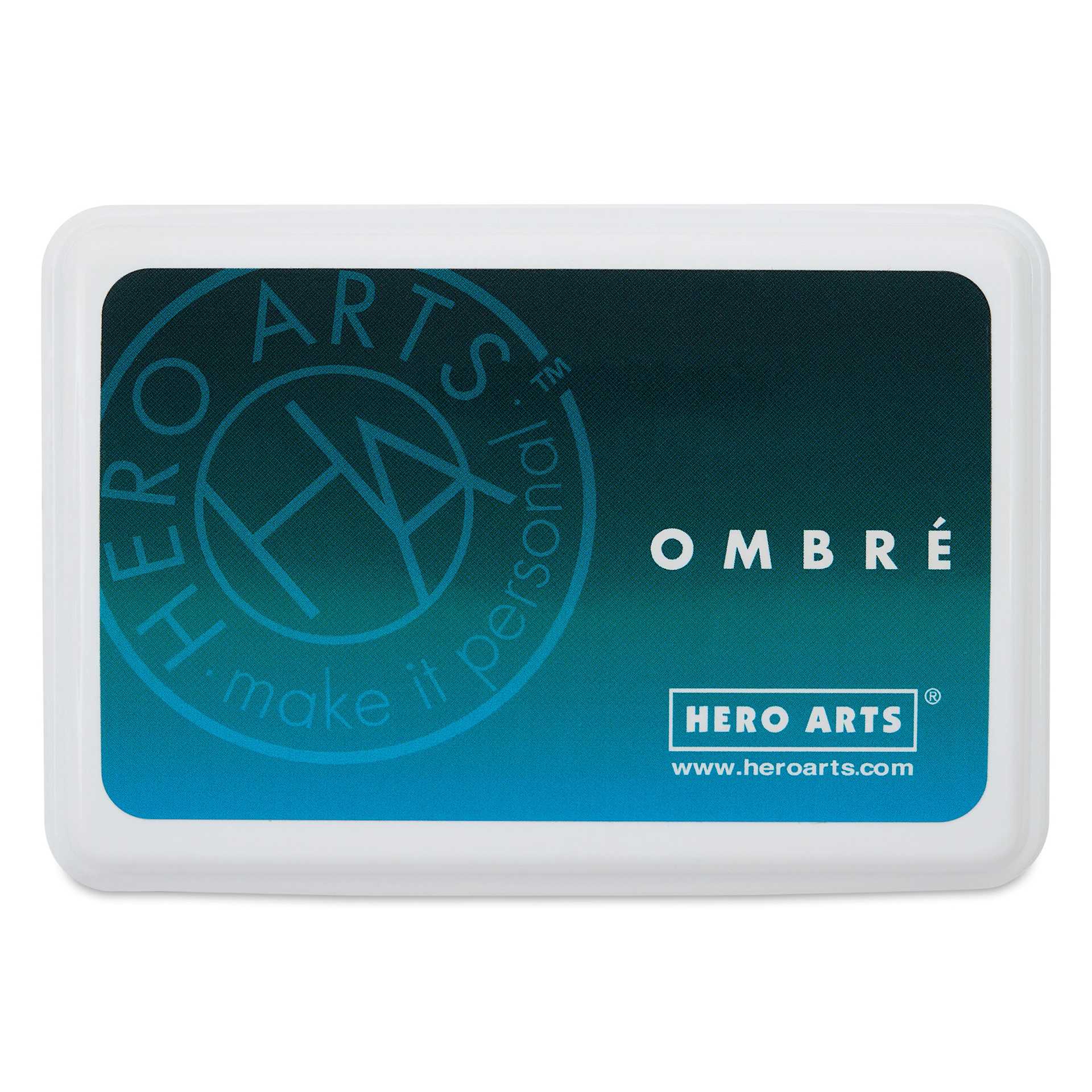 Hero Arts Ombre Ink Pad - Tide Pool to Navy front of container