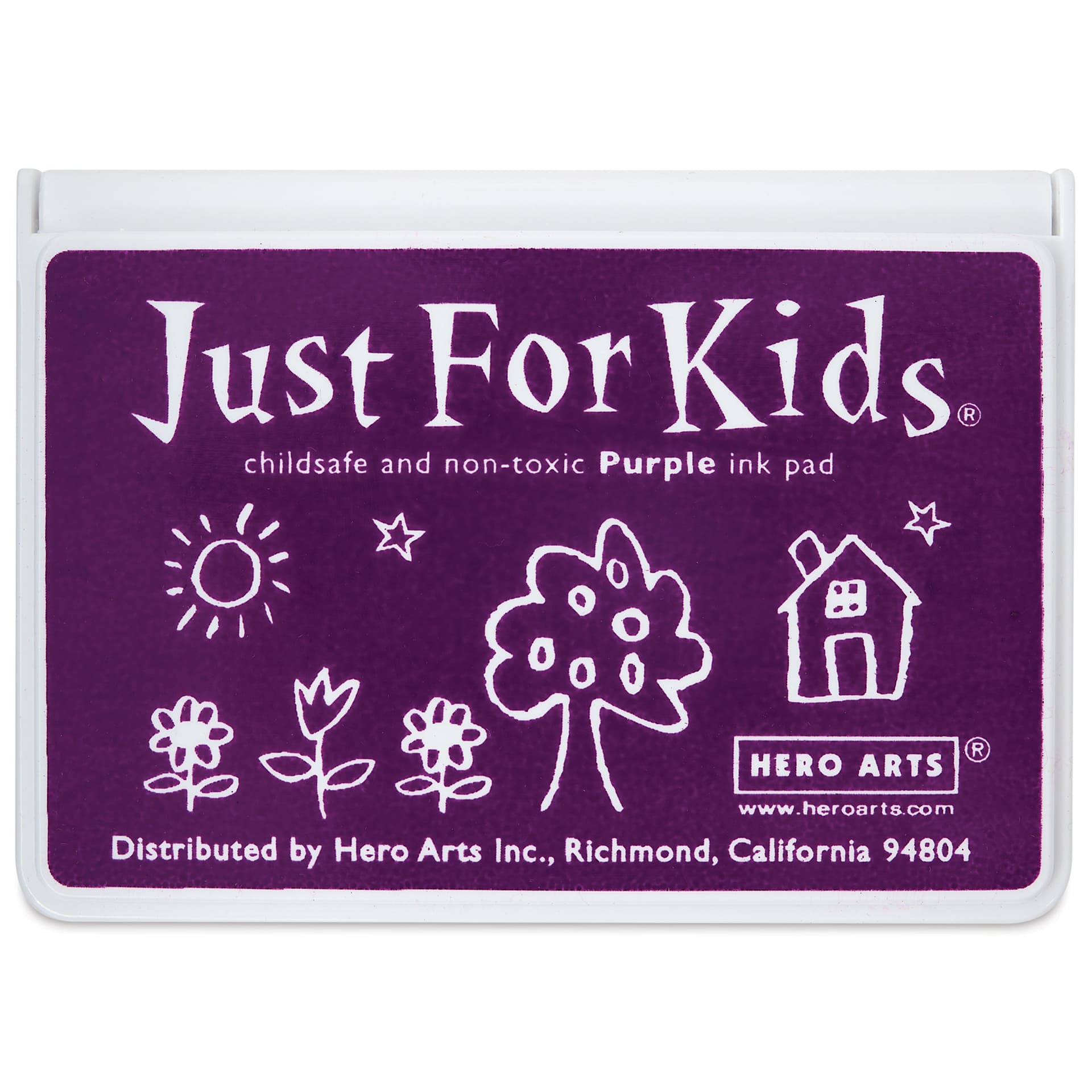 Hero Arts Just For Kids Ink Pad - Purple front of closed pad