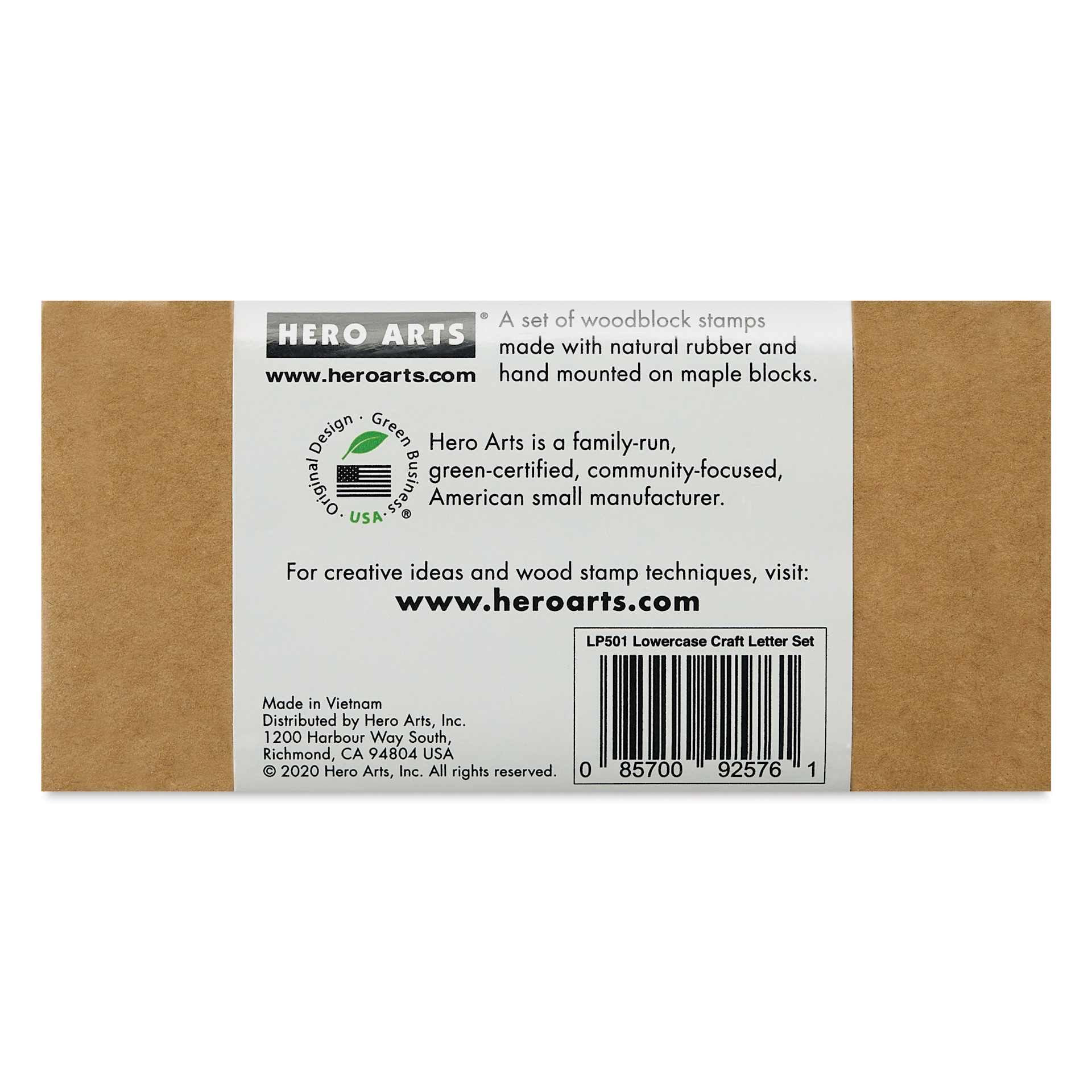 Hero Arts Letters Woodblock Stamp Set - Set of 28, Craft, packaging