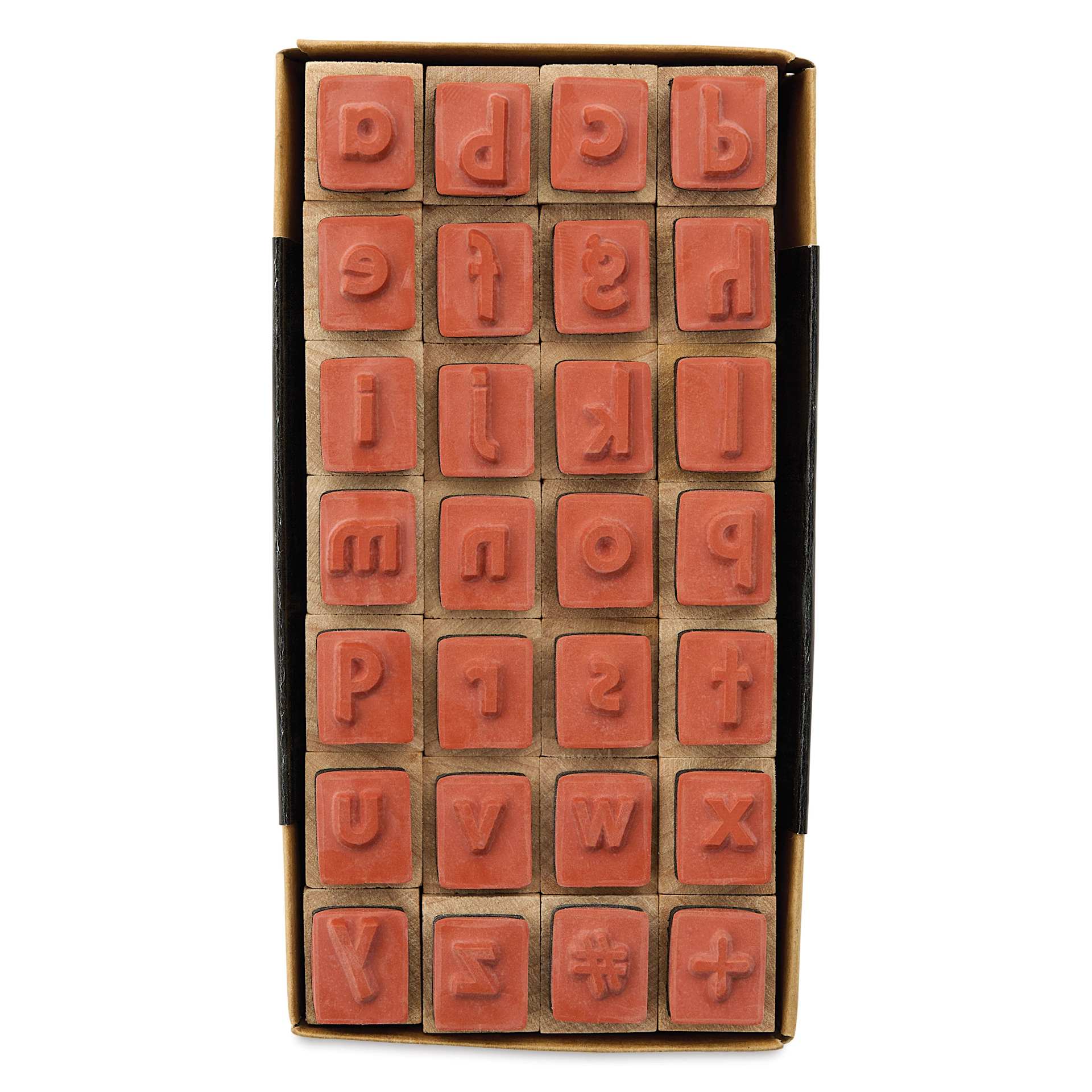 Hero Arts Letters Woodblock Stamp Set - Set of 28, Craft, stamping side