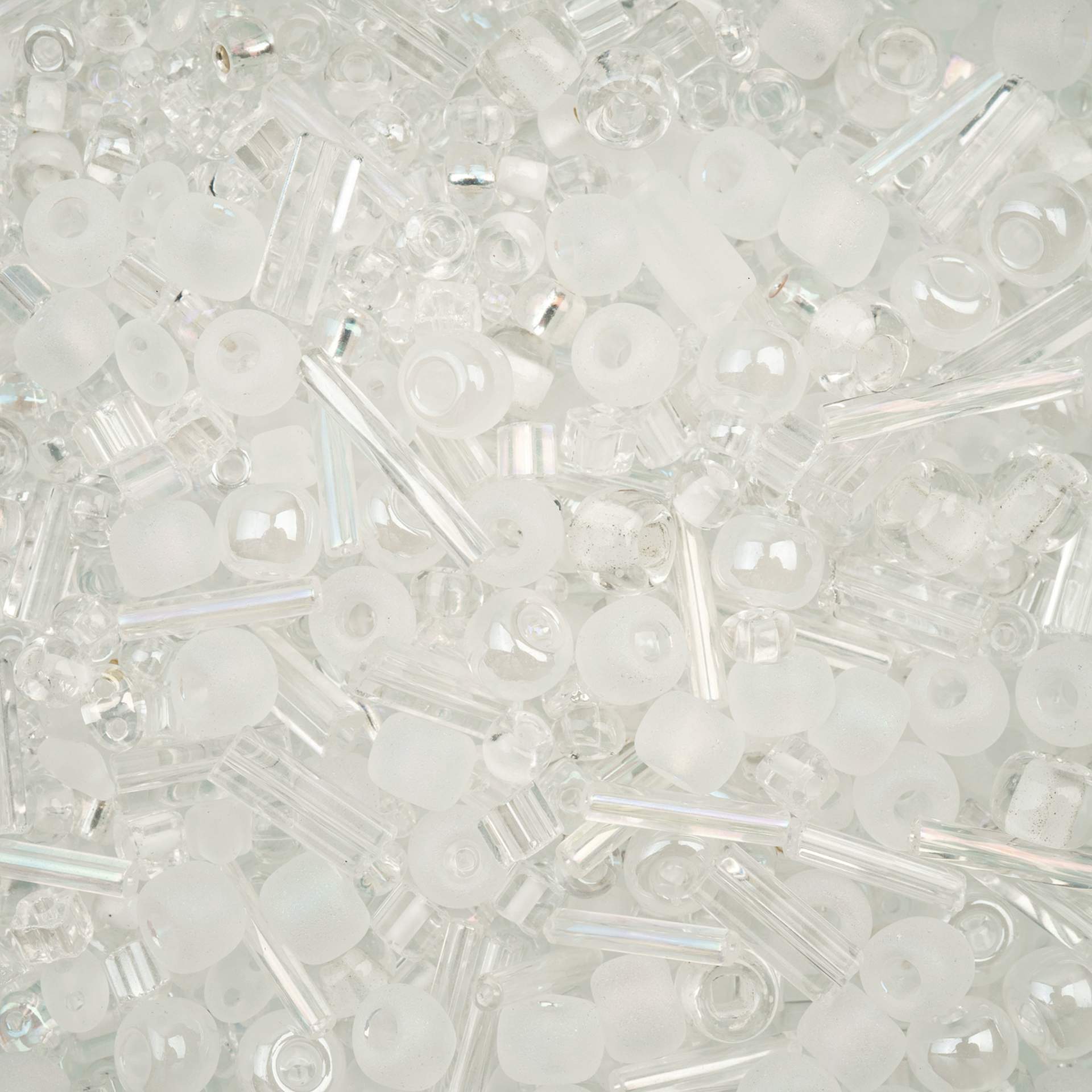 John Bead Bead Bar Czech Glass Bead Assortment - Crystal, 50 g