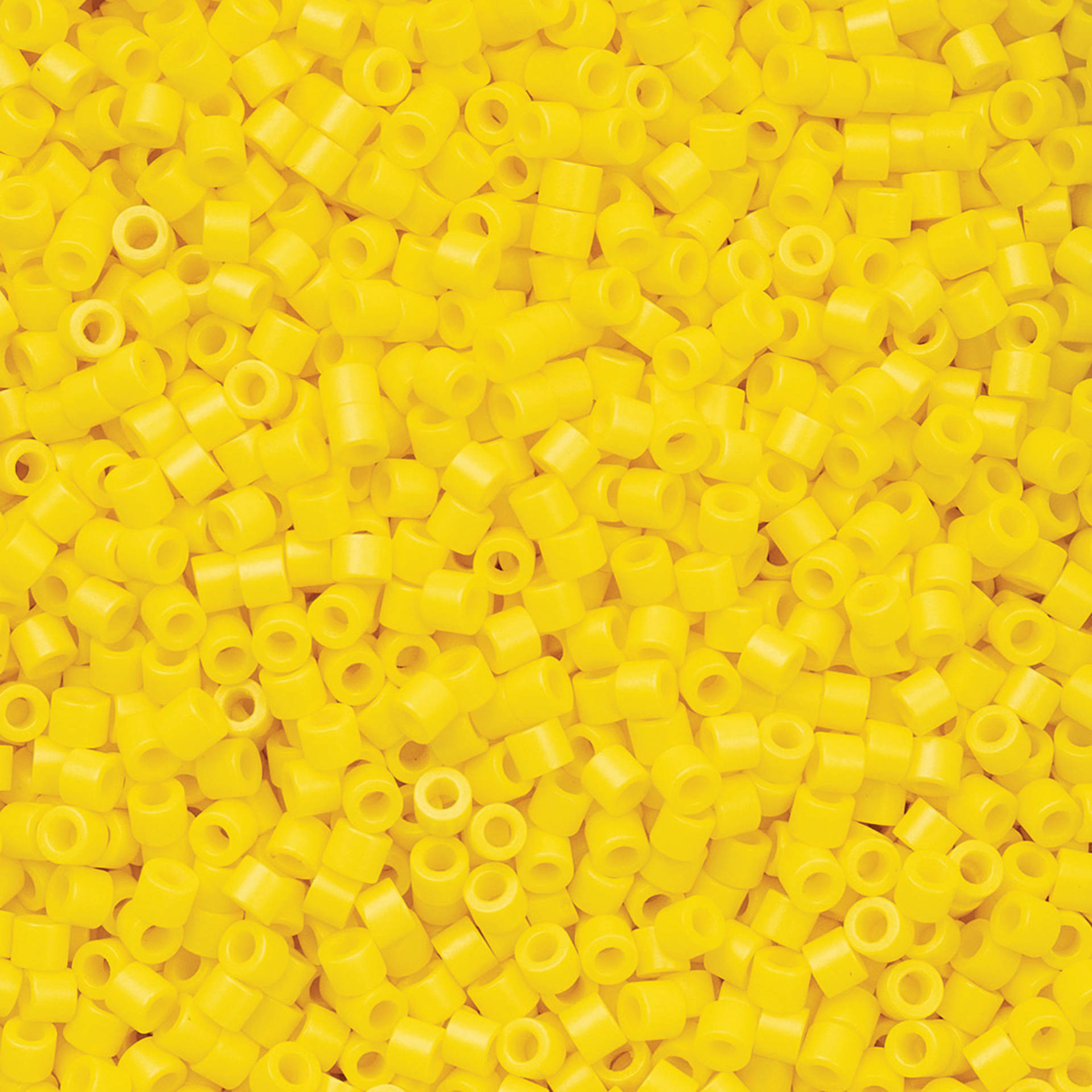 John Bead Cylin 11/0 Cylindrical Seed Beads - Yellow Opaque
