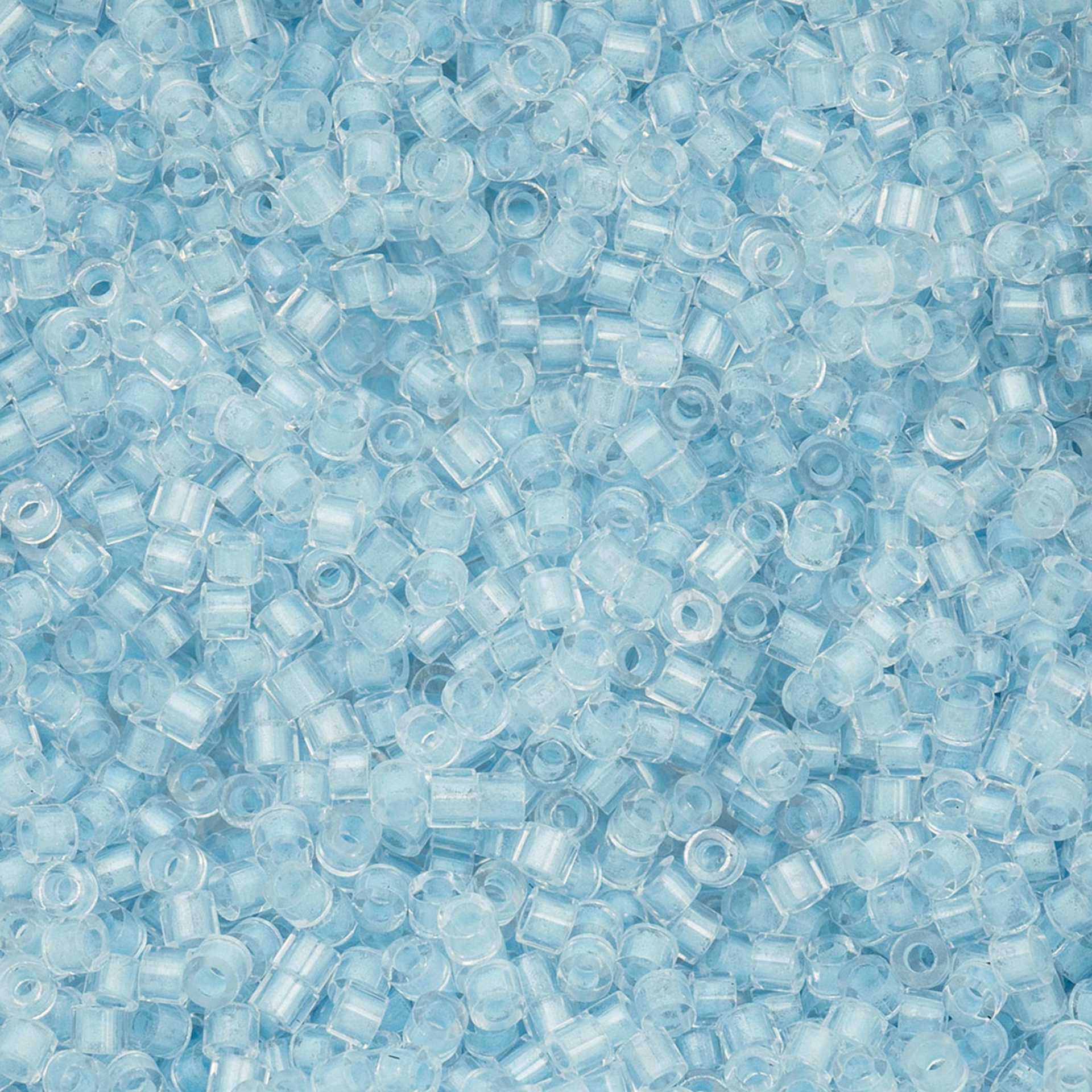 John Bead Cylin 11/0 Glow in the Dark Cylindrical Seed Beads - Blue, 25g