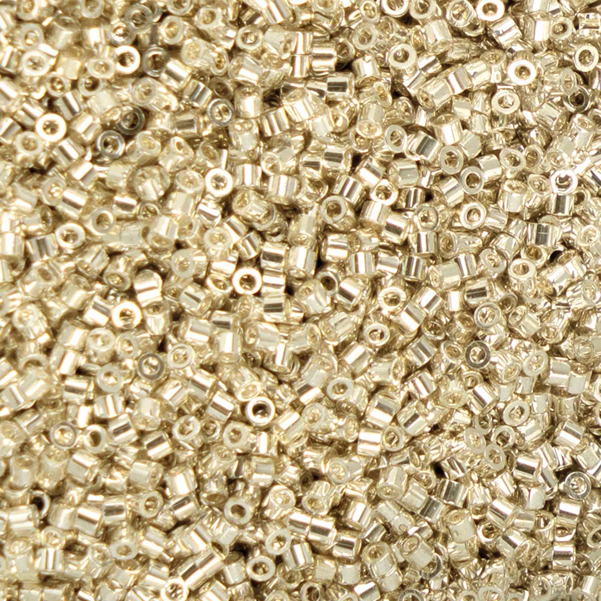 John Bead Cylin 11/0 Cylindrical Seed Beads - Electro Silver