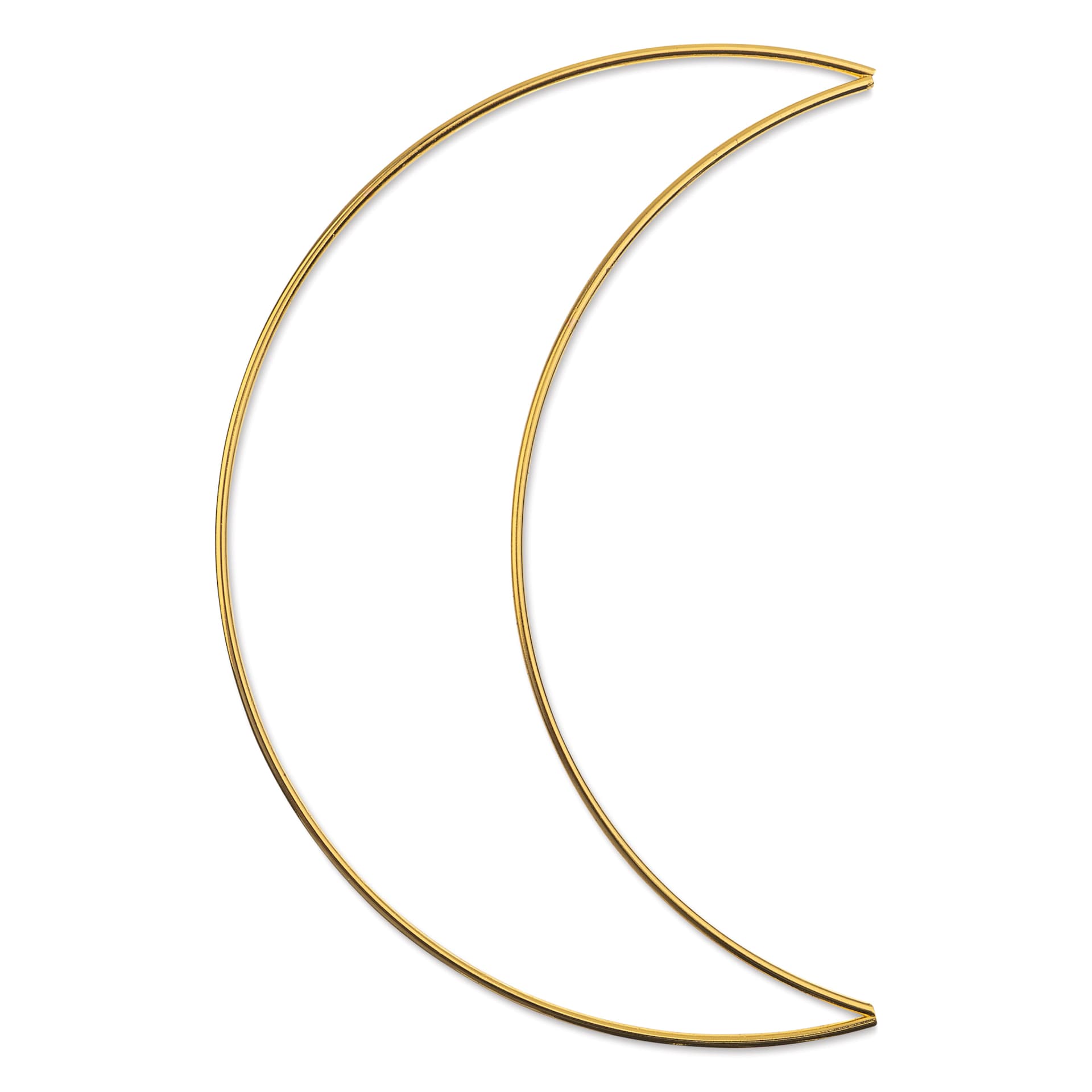 John Bead Iron Metal Shapes Macramé Frame - Moon, 200 mm