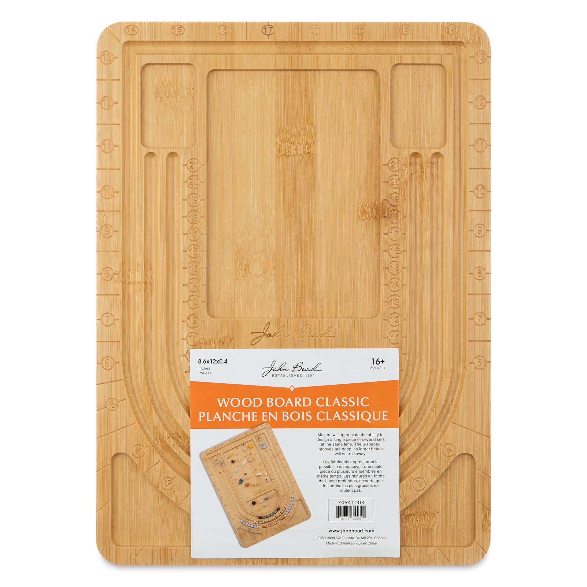 John Bead Wood Bead Board - Classic, 22 x 30.5 cm front of packaging