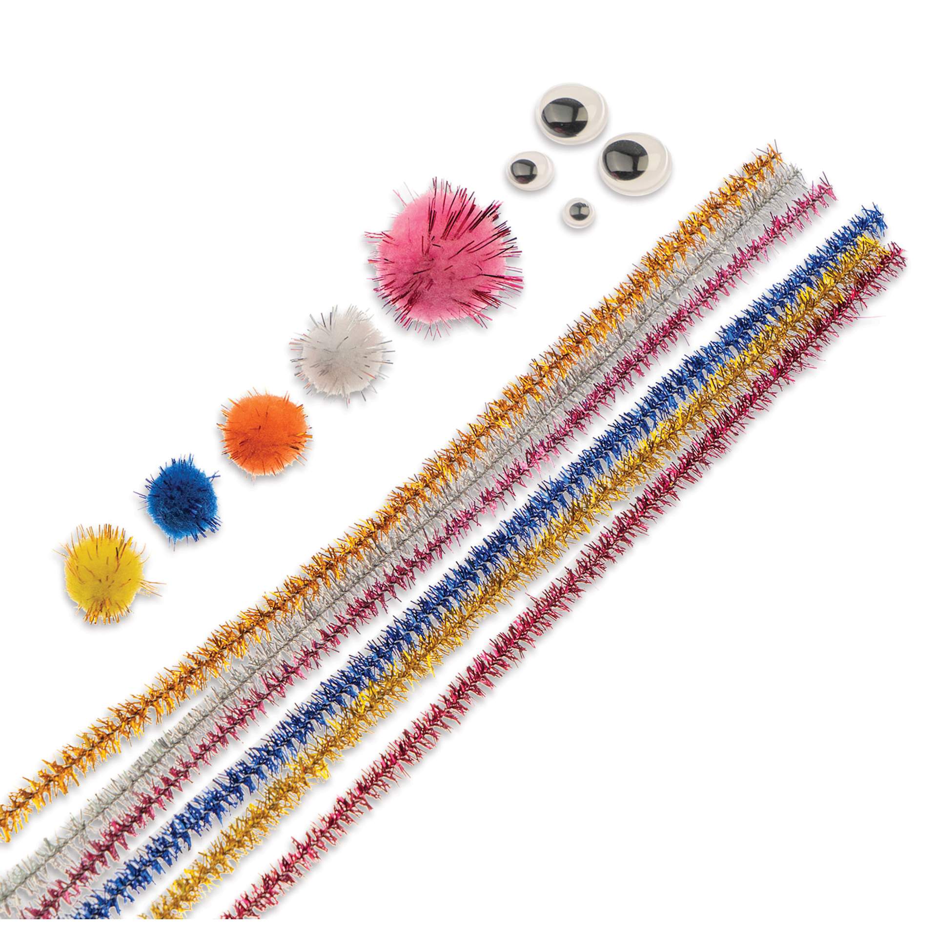 John Bead Mixed Craft Combo Pack - Pkg of 300, Glitter Mix