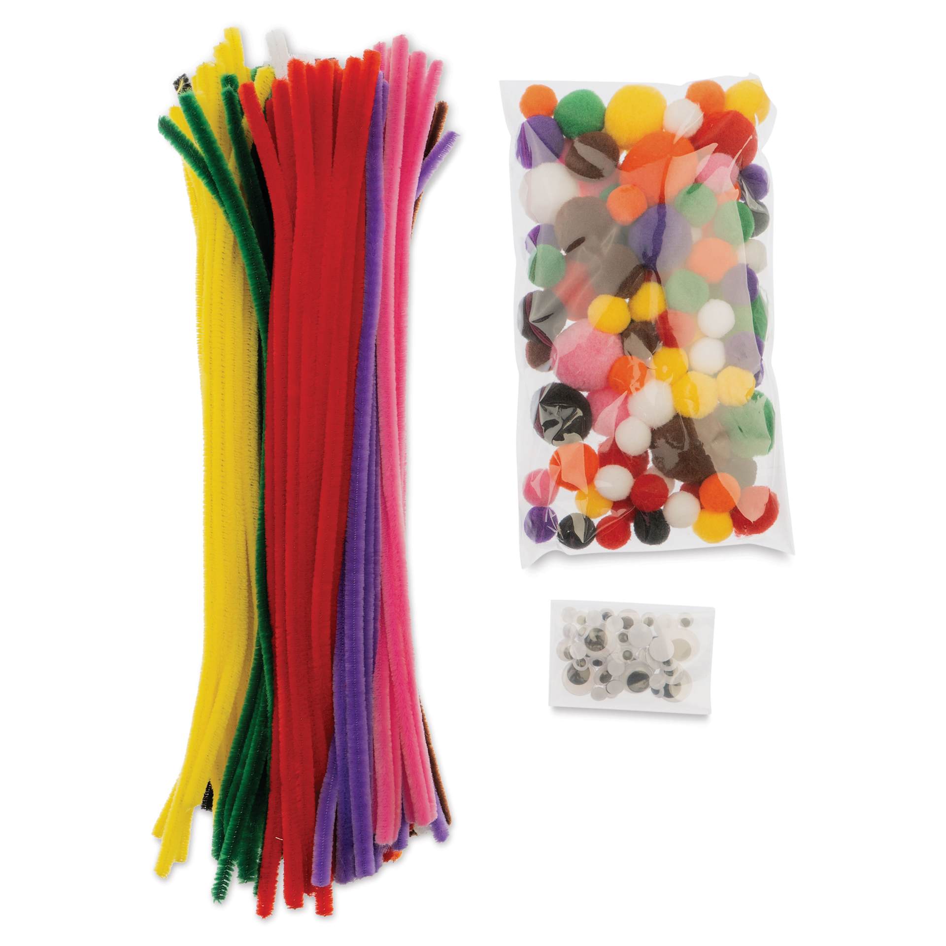 John Bead Mixed Craft Combo Pack - Pkg of 300, Essentials Mix contents