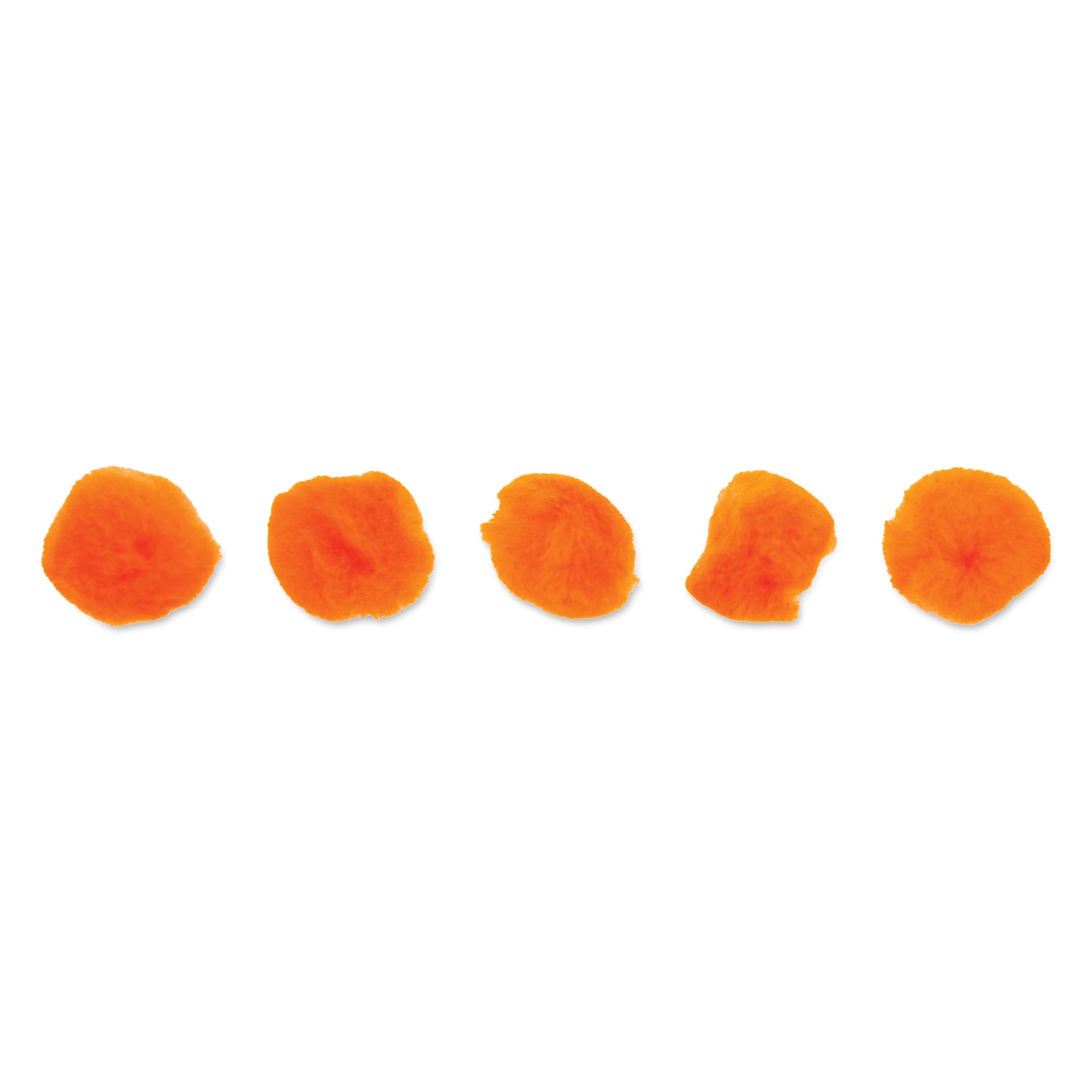 John Bead Pom Poms - Pkg of 100, Dark Orange, 1"