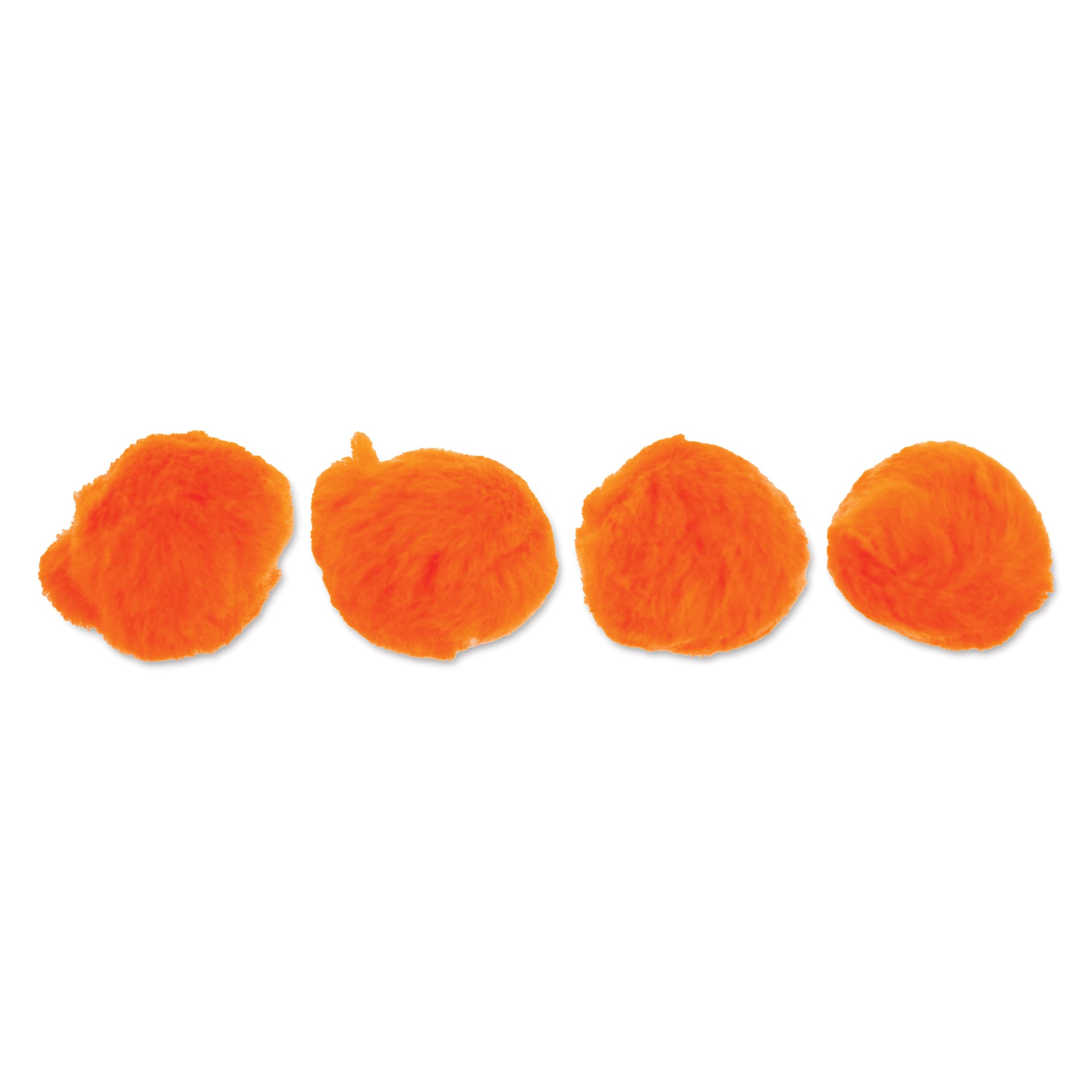 John Bead Pom Poms - Pkg of 20, Dark Orange, 2"