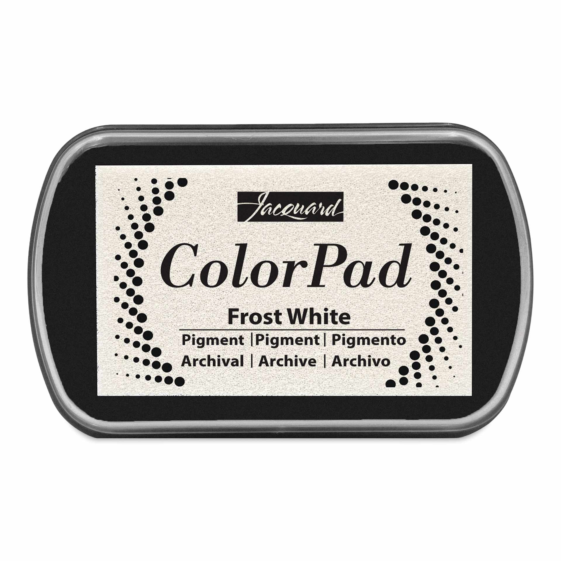 Jacquard ColorPad Pigment Ink Pad - Frost White closed case