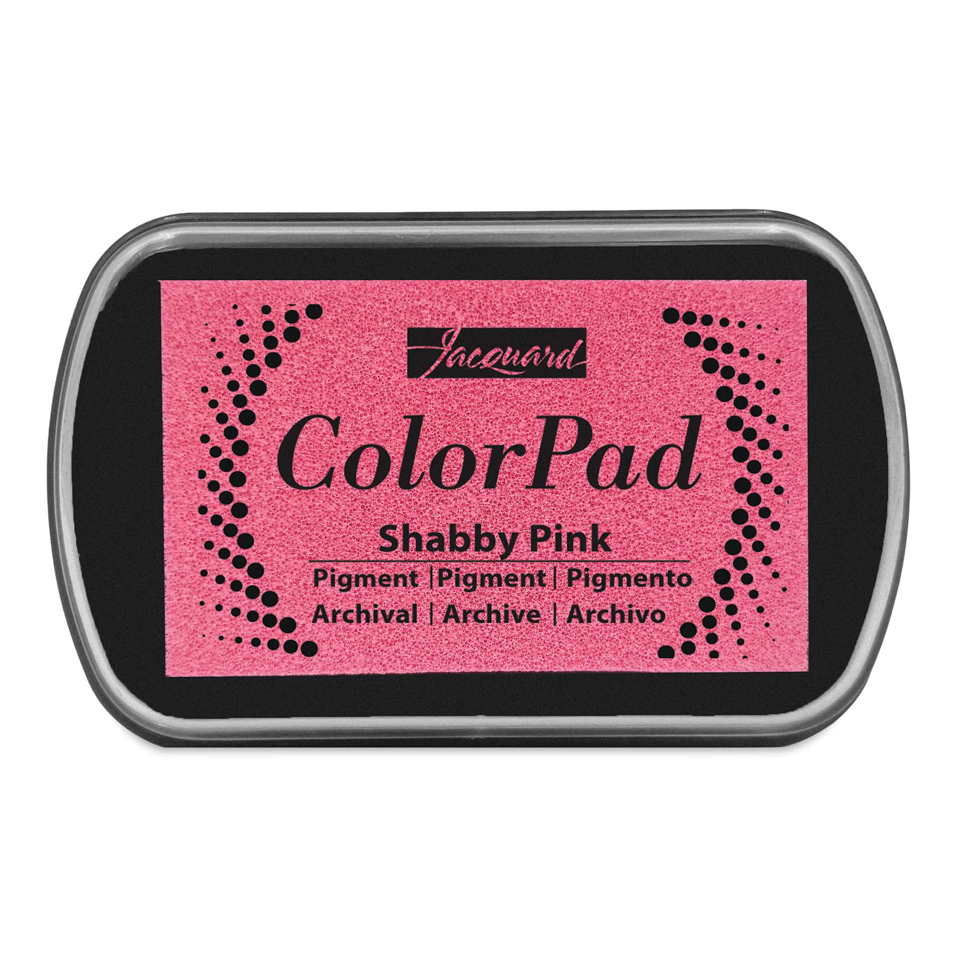Jacquard ColorPad Pigment Ink Pad - Shabby Pink front of packaging