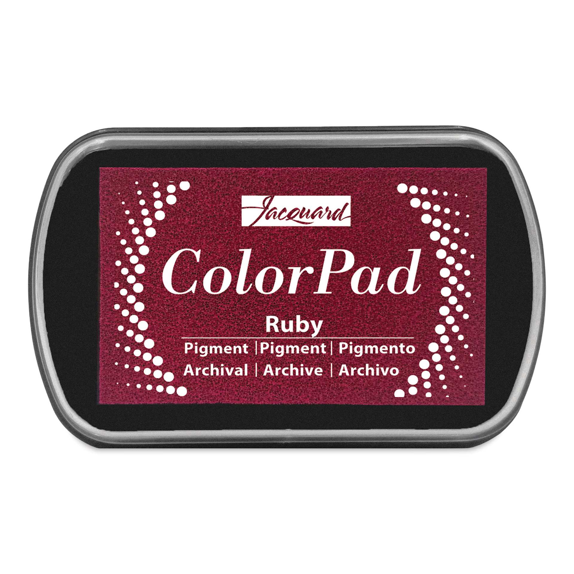 Jacquard ColorPad Pigment Ink Pad - Ruby front of packaging