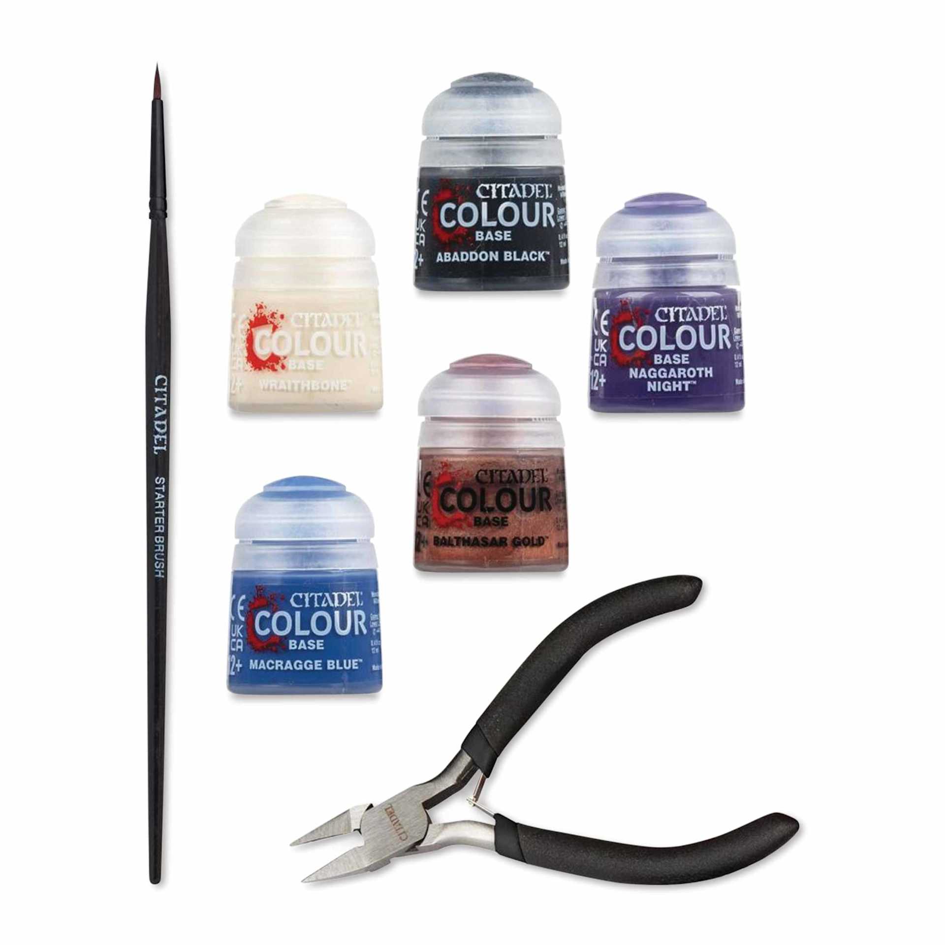 Warhammer 40k Introductory Set - included brush, paints, and cutter