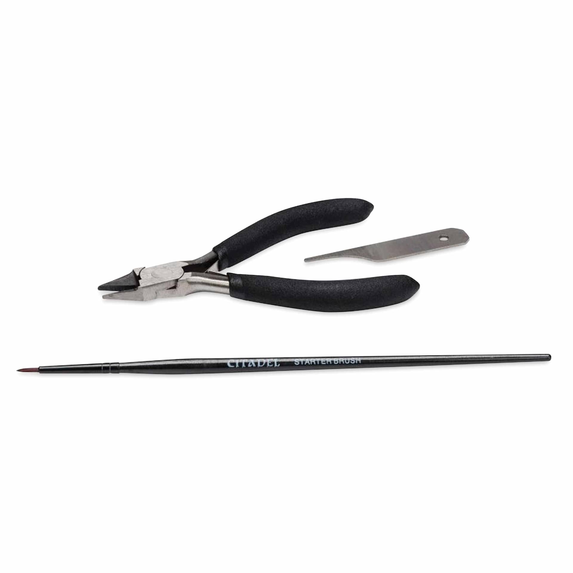 Warhammer 40k Paints and Tools Set - included nipprs, file, and paint brush
