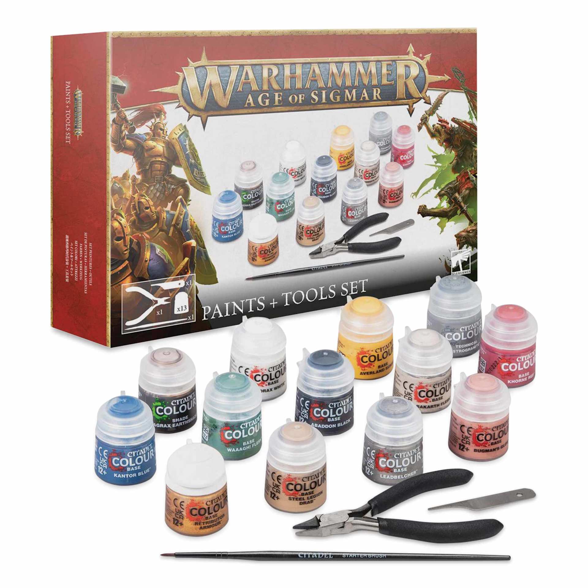 Warhammer Age of Sigmar Paints and Tools Set