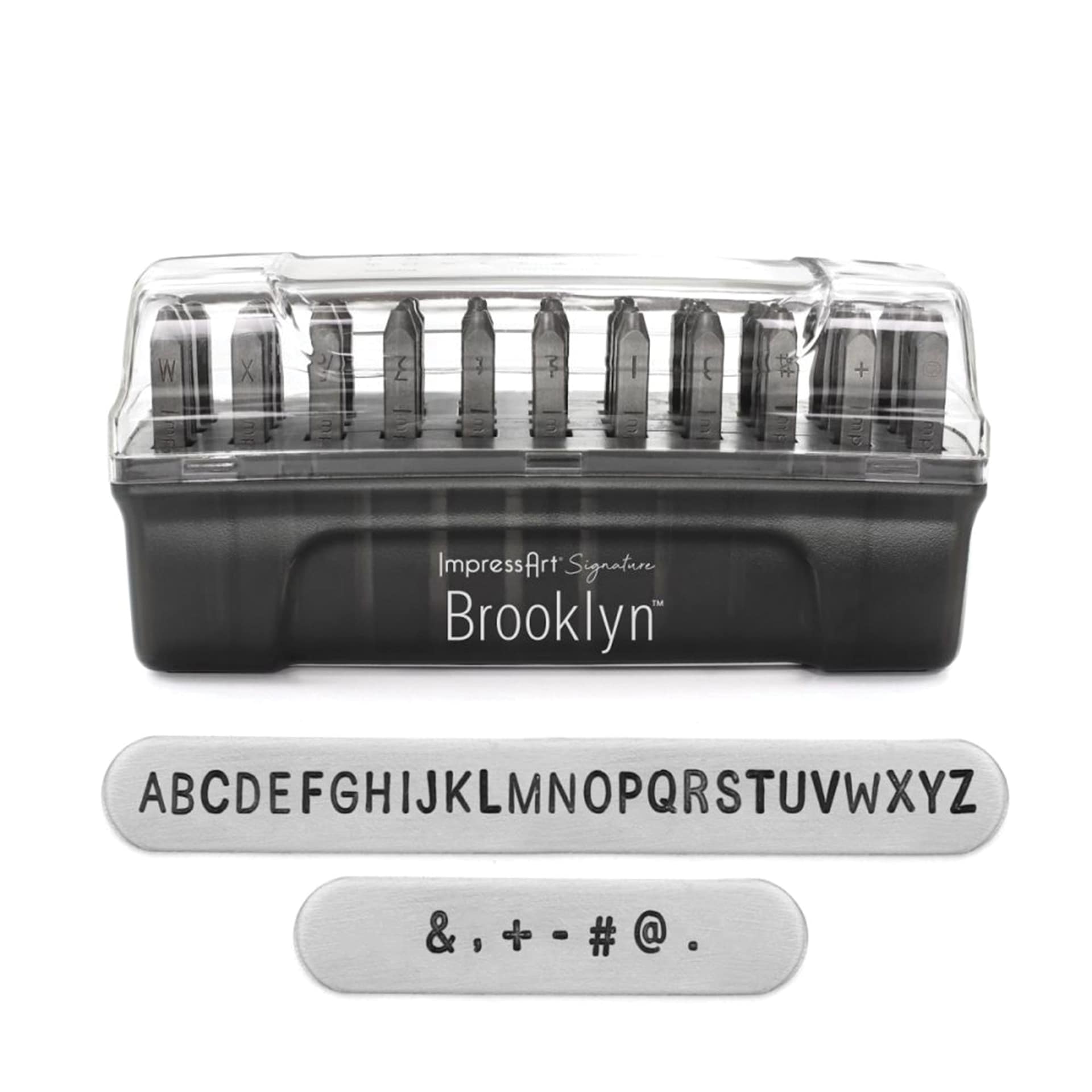 ImpressArt Signature Letter and Number Stamp Set - Uppercase Letters, 3 mm