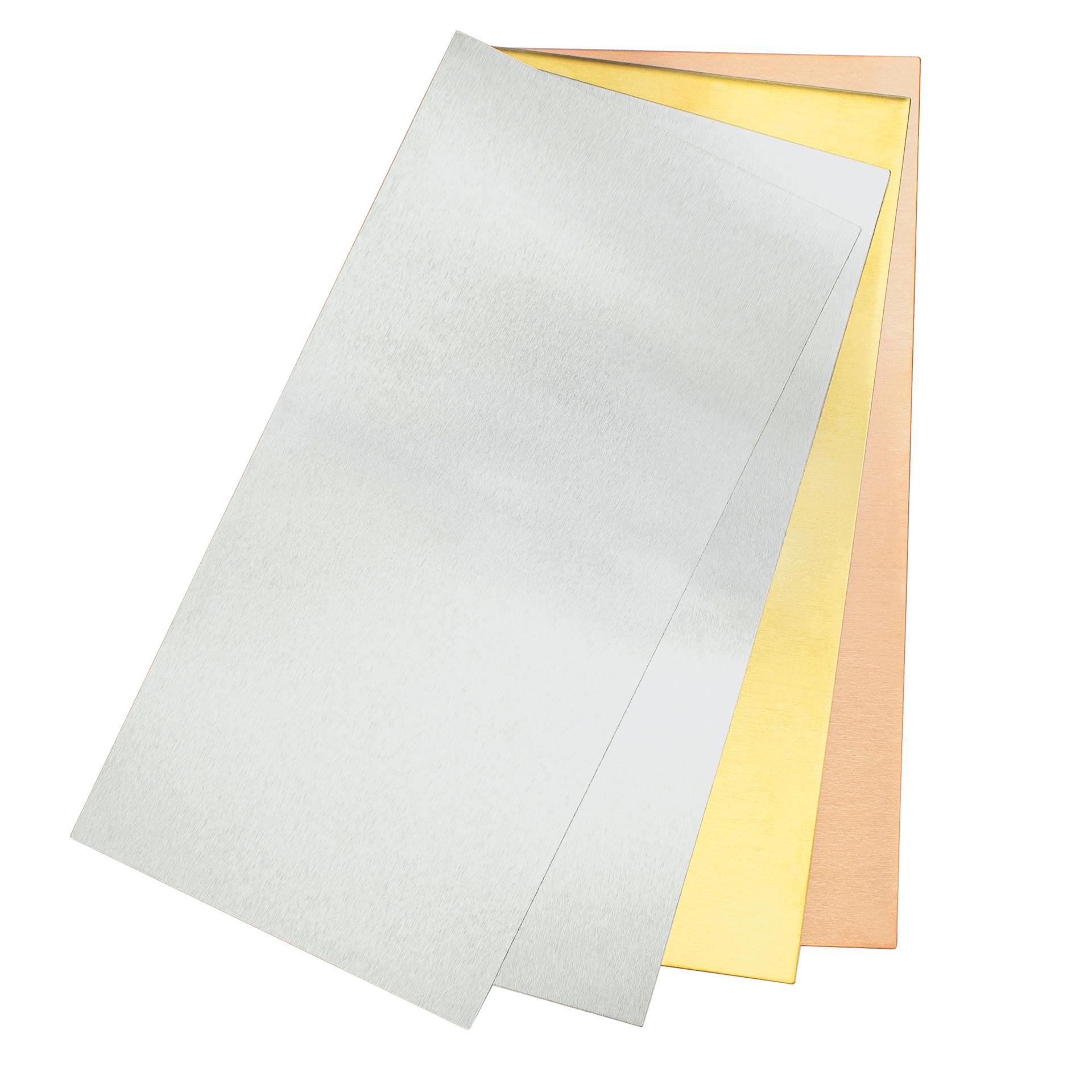 ImpressArt Assorted Sheet Metal - Set of 4, 3 in x 6 in