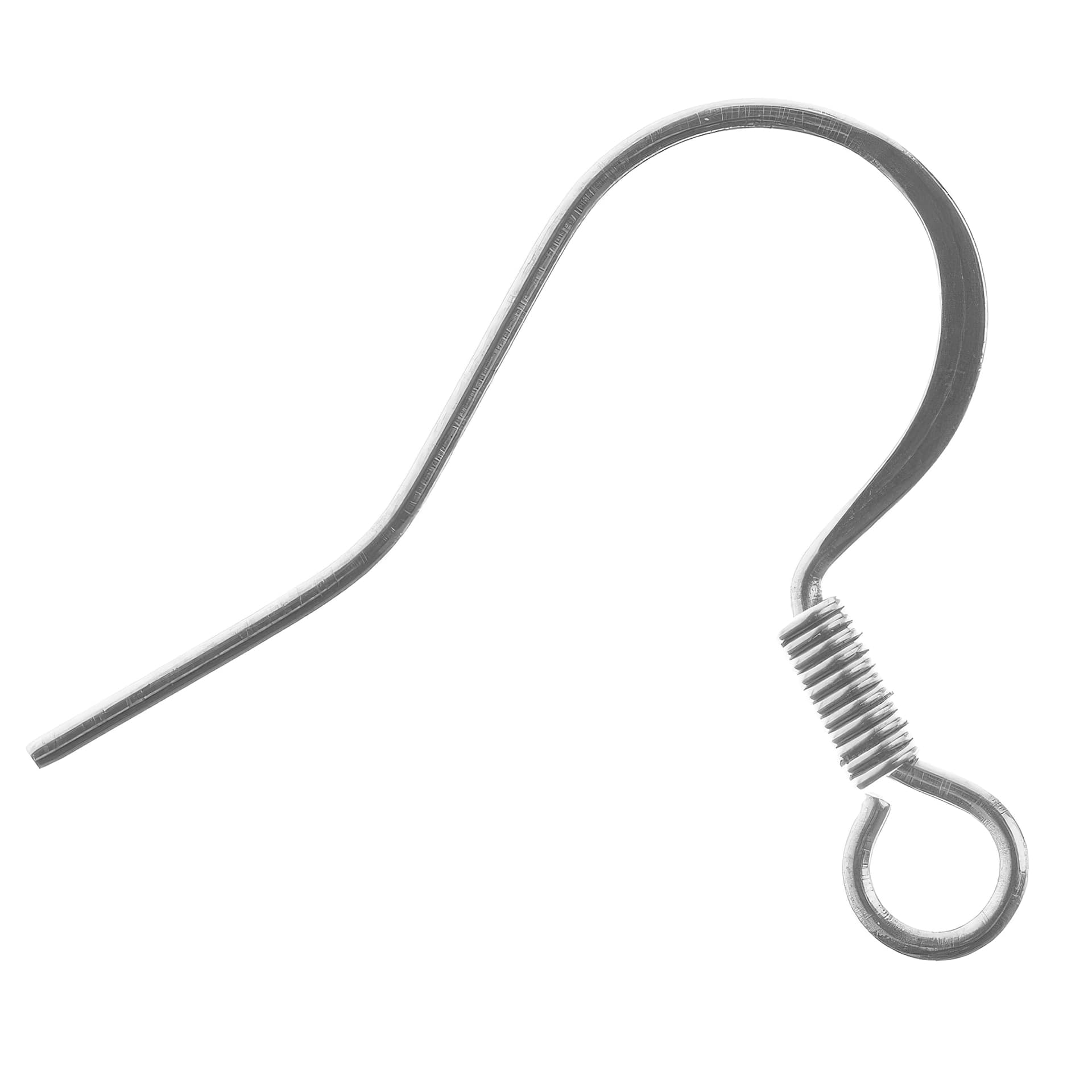 John Bead Stainless Steel Earwires - Fish Hook, 14 mm