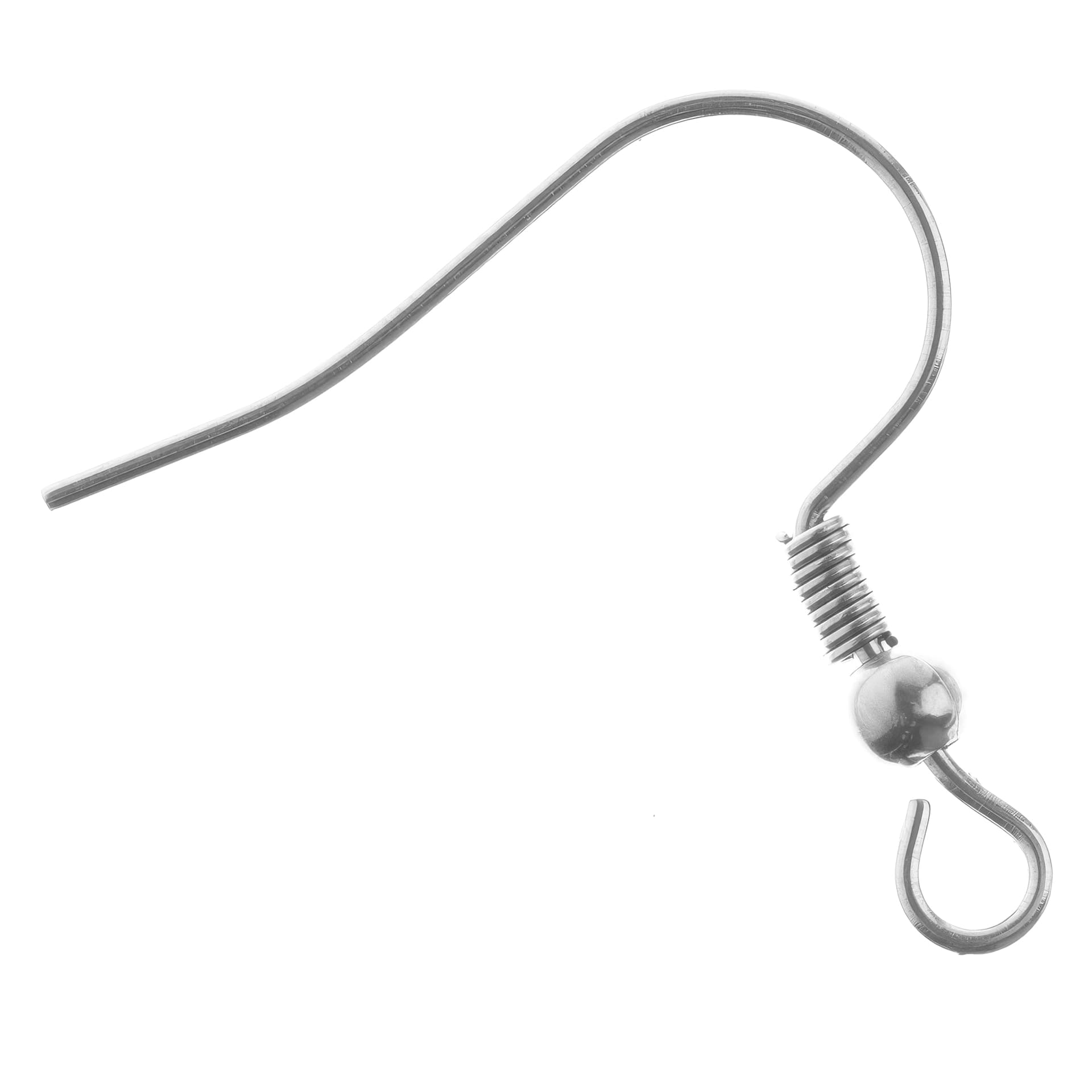 John Bead Stainless Steel Earwires - Fish Hook, 19 mm