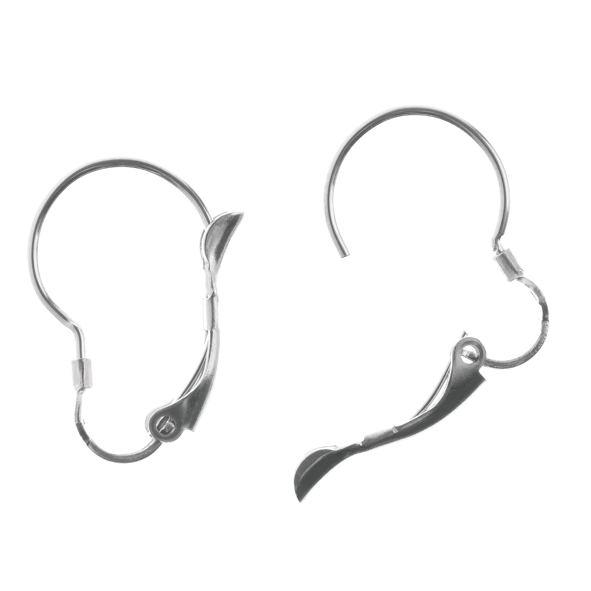 John Bead Stainless Steel Earwires - Leverback, 21 mm