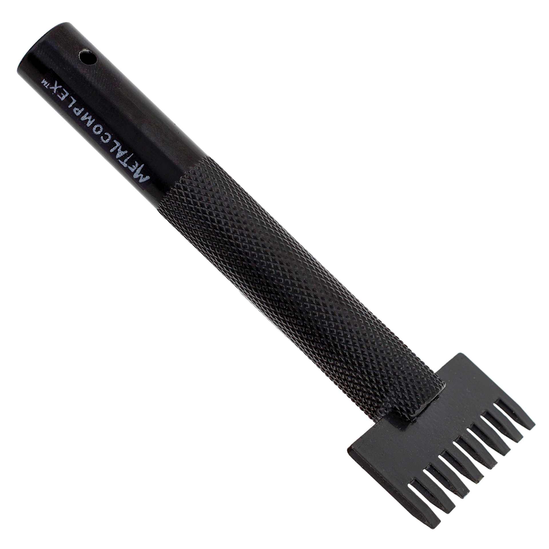 John Bead Metal Complex Leather Lacing Chisel - 8-Prong, Straight, 3.1 mm