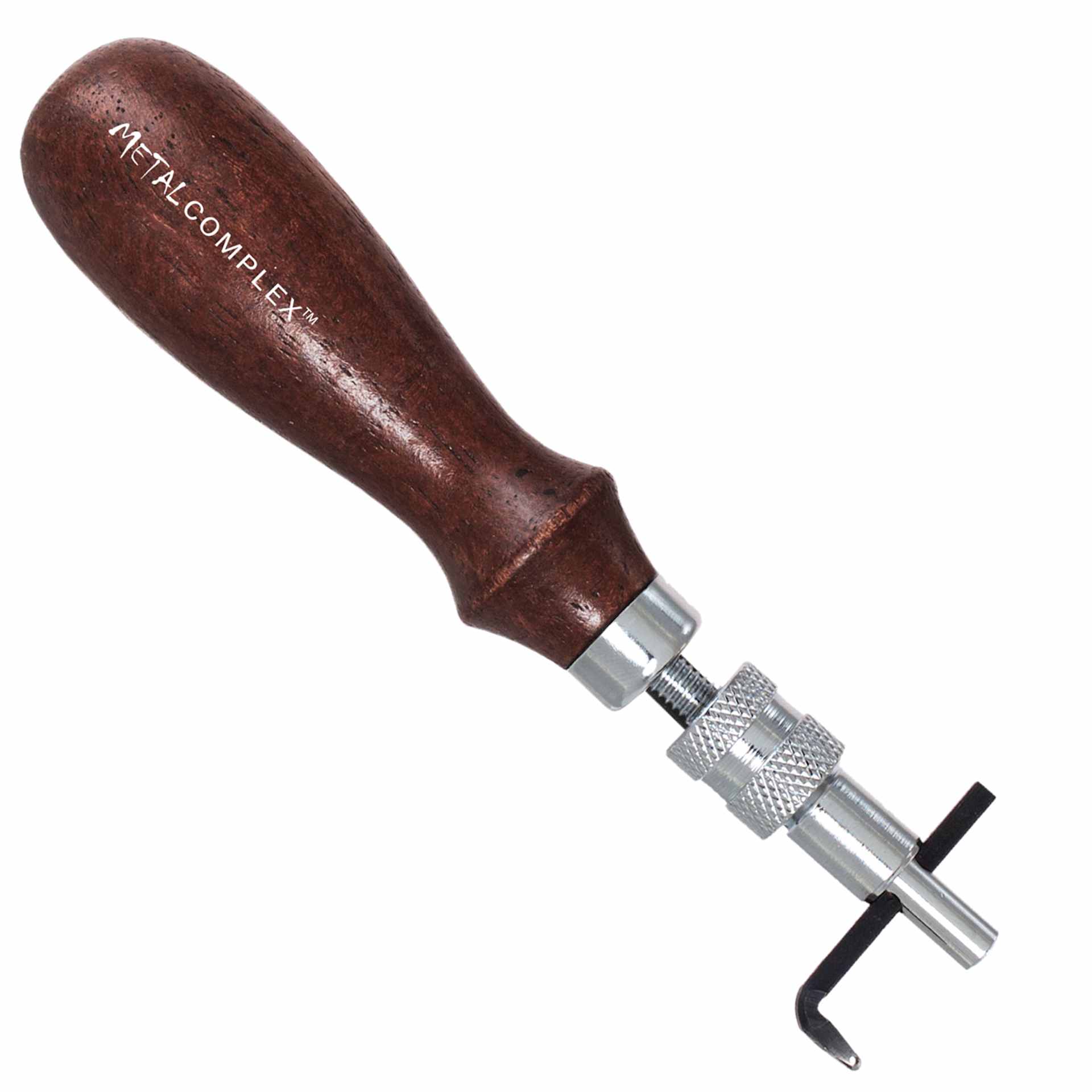 John Bead Metal Complex Adjustable Leather Groover - 5.5" Handle