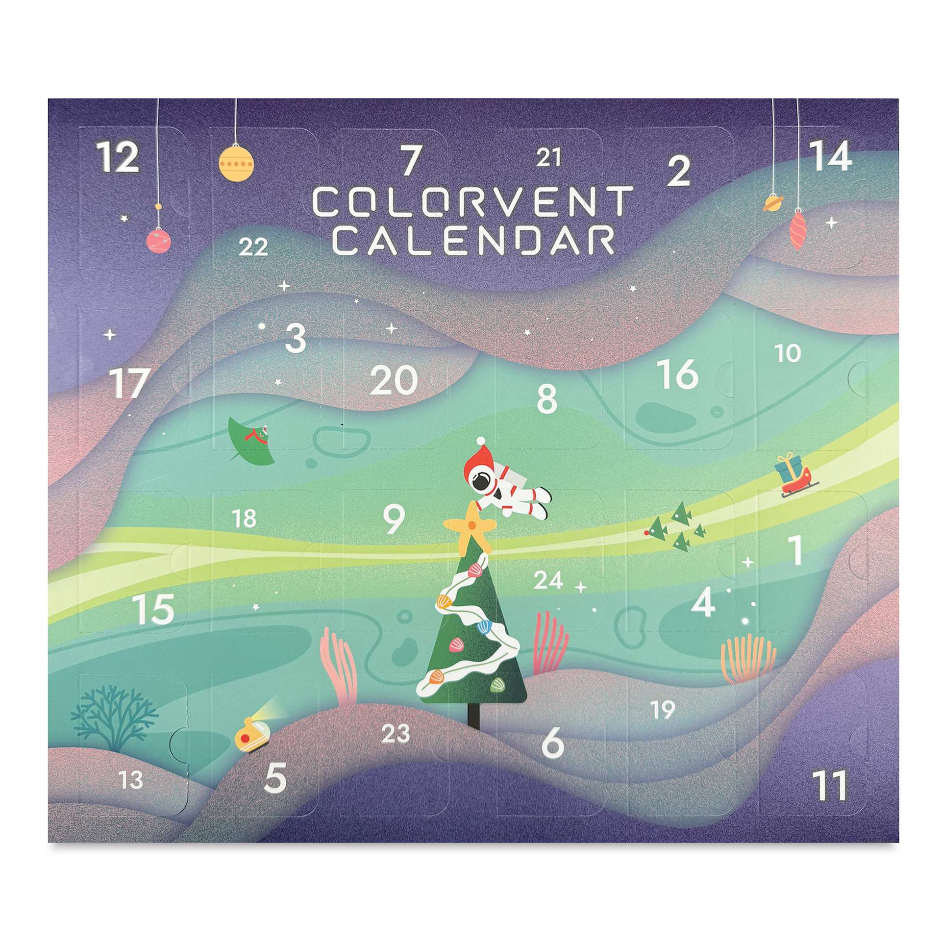 Colorverse Colorvent 2026 Cosmic Calendar - Set of 24, 15 ml bottles, front of packaging