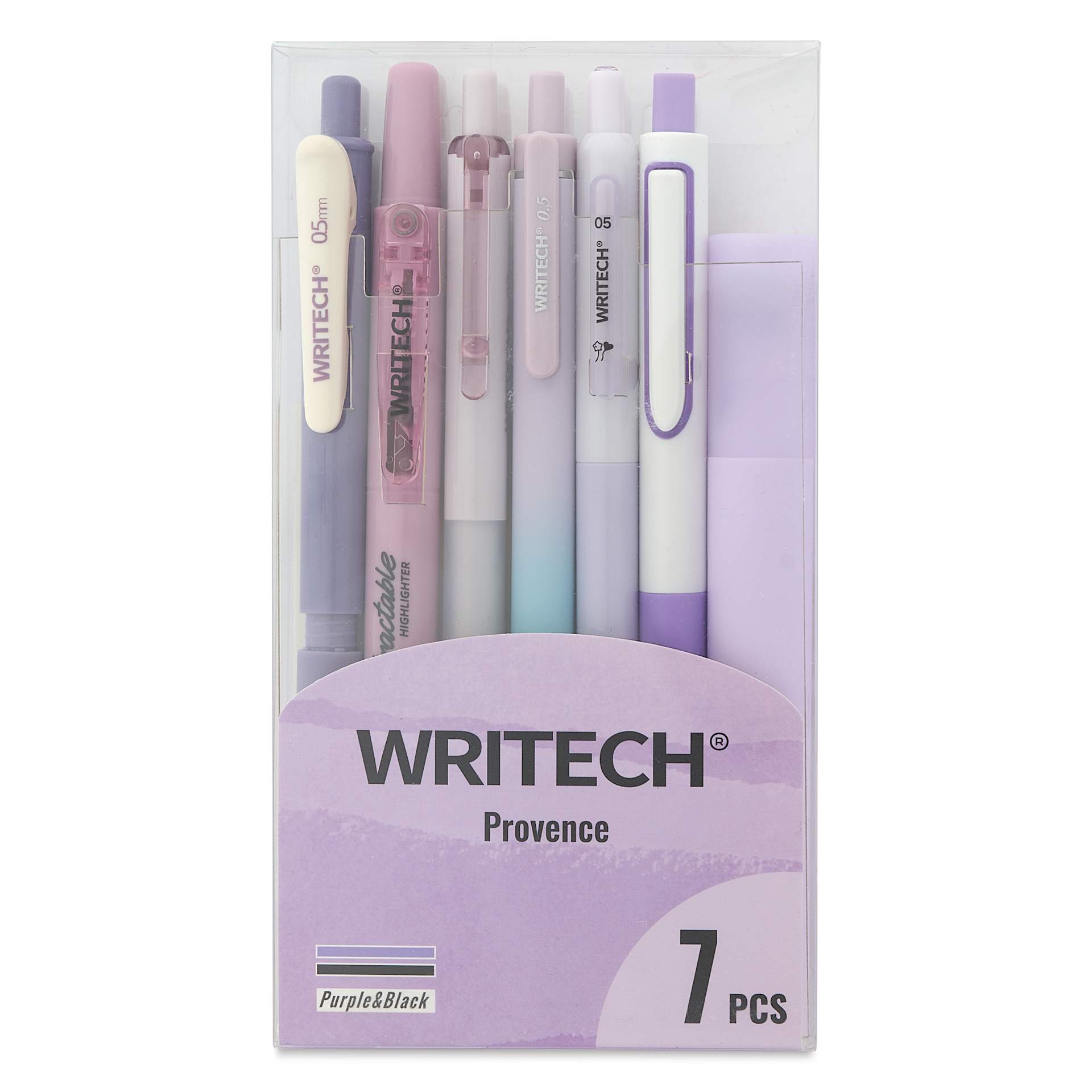 Writech Color Coded Writing Set - Set of 7, Provence, front of packaging
