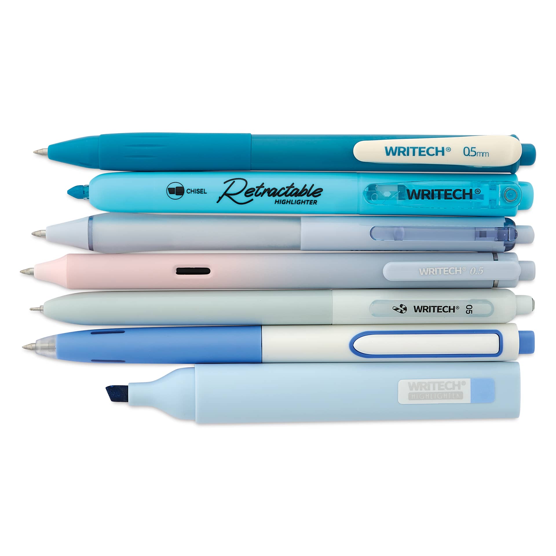 Writech Color Coded Writing Set - Set of 7, Ocean Mist