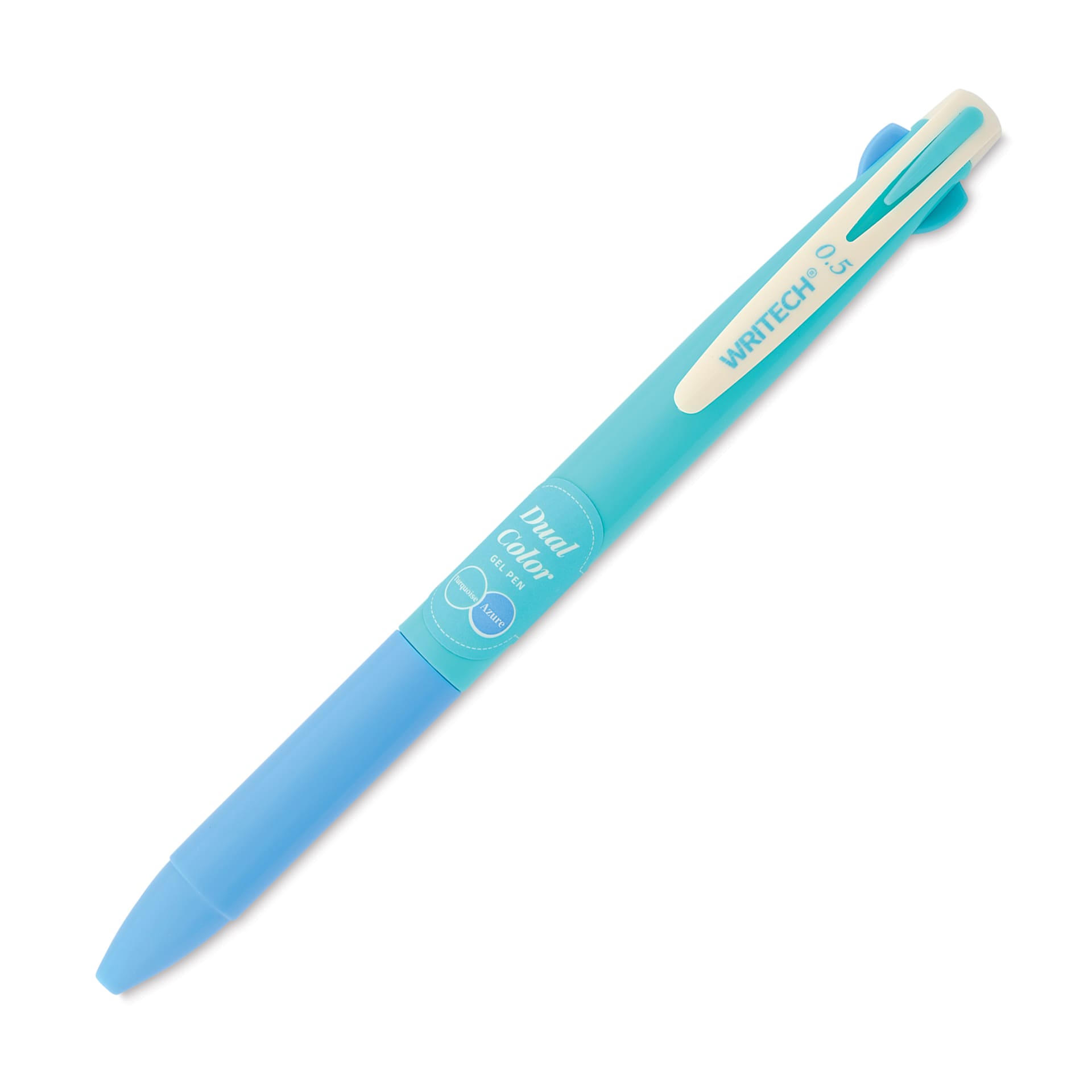 Writech Dual Color Gel Pen - Turquoise/Azure