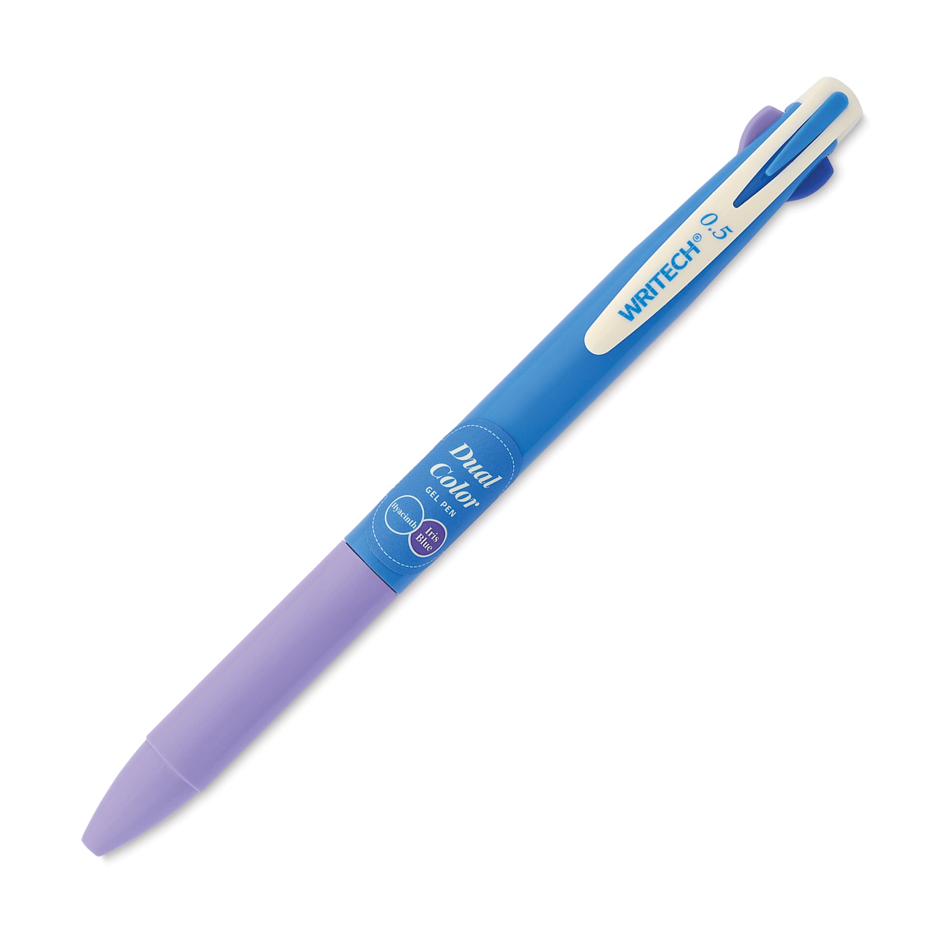 Writech Dual Color Gel Pen - Hyacinth/Iris Blue