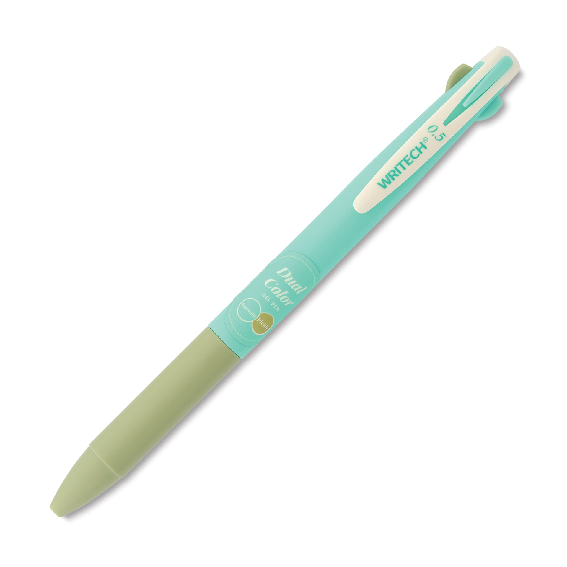 Writech Dual Color Gel Pen - Emerald/Pickle