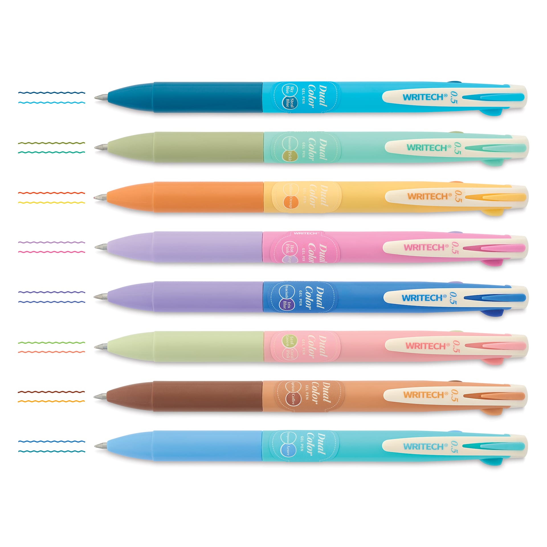 Writech Dual Color Gel Pens and Sets