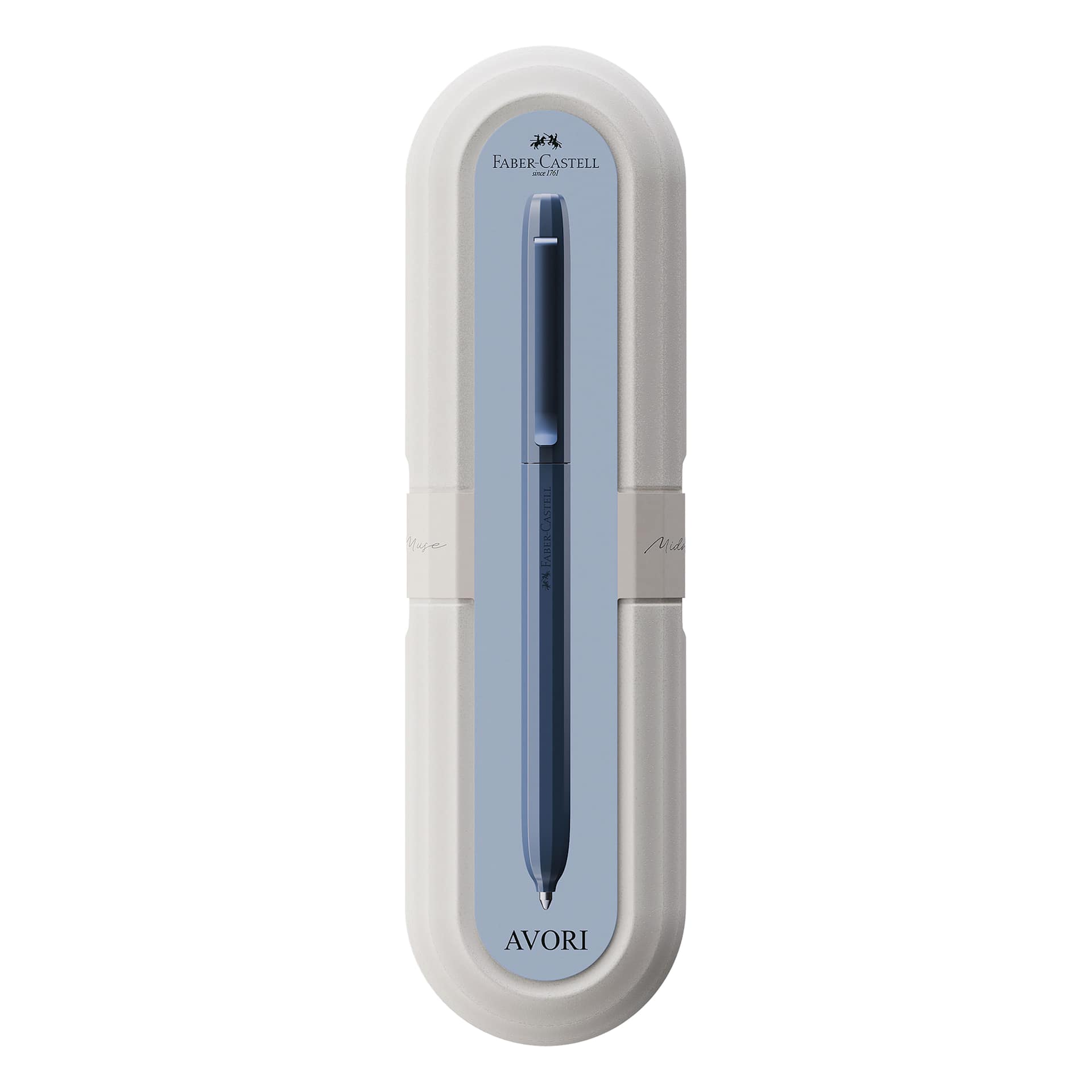 Faber-Castell Avori Ballpoint Pen - Midnight Muse, front of packaging