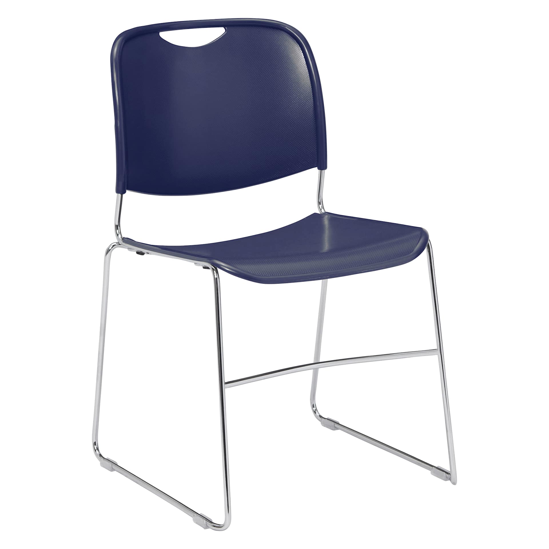 NPS Ultra-Compact Plastic Stack Chair - Navy Blue