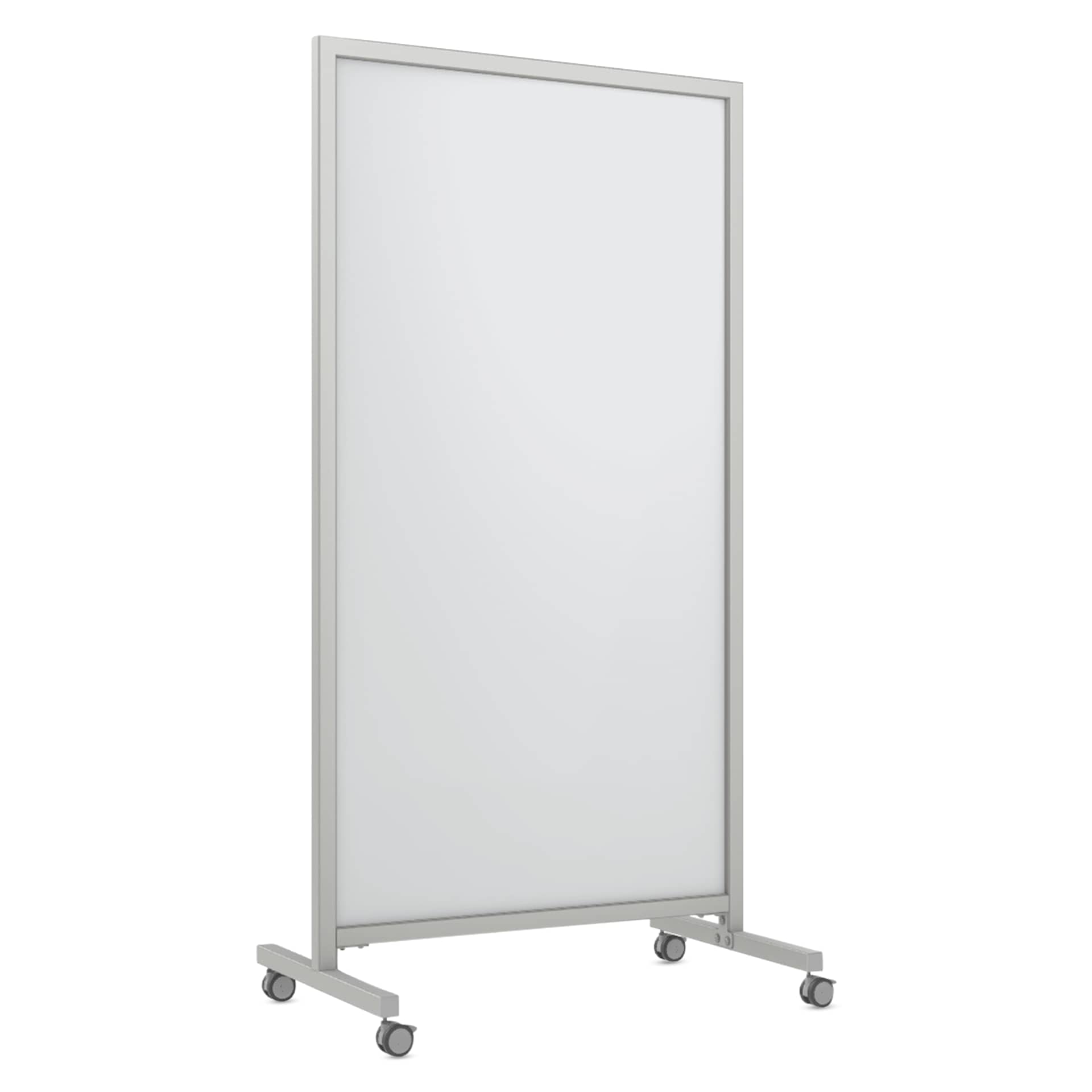 Ghent EZ Mobile Glassboard - White, 38" x 75"