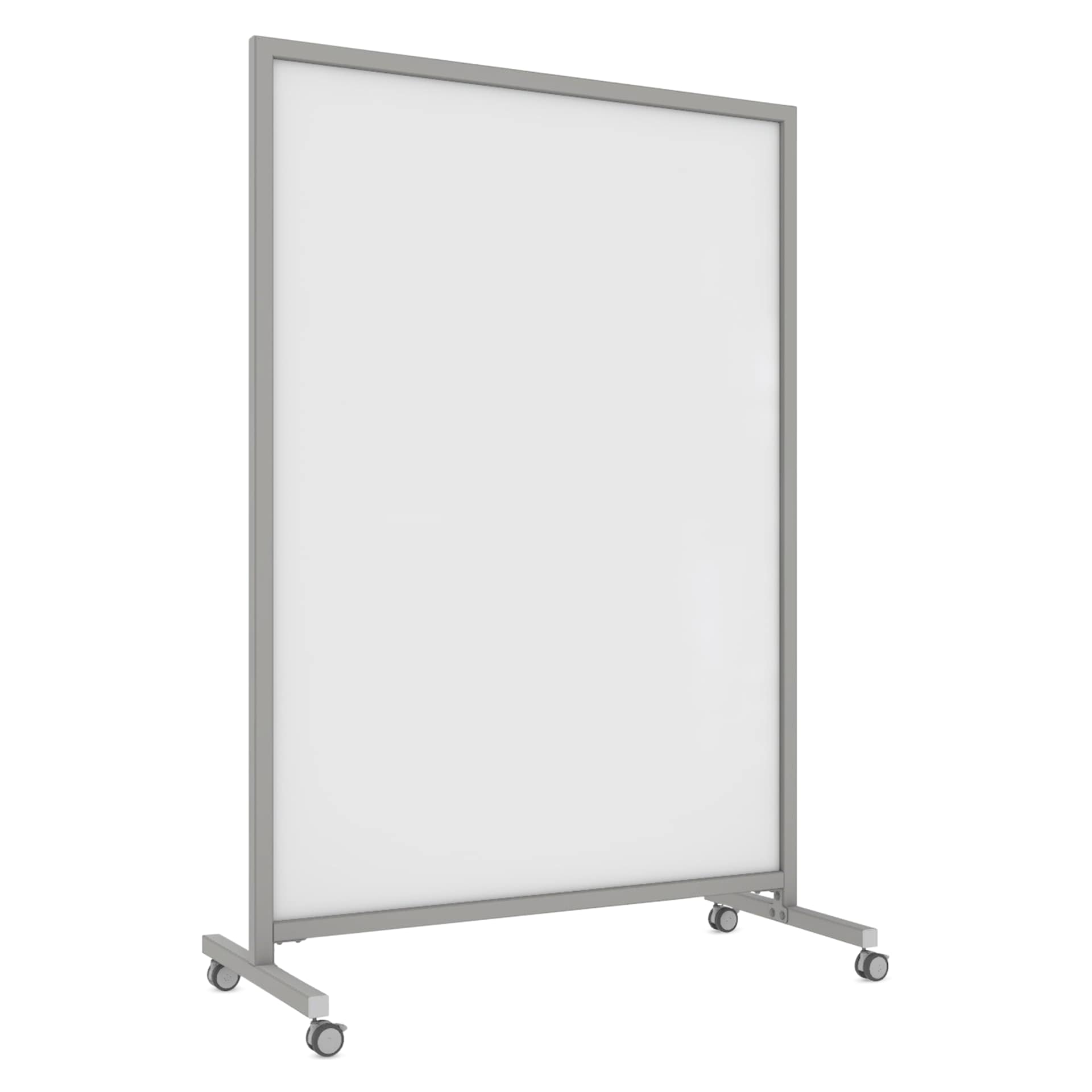 Ghent EZ Mobile Magnetic Glassboard - White, 50" x 75"