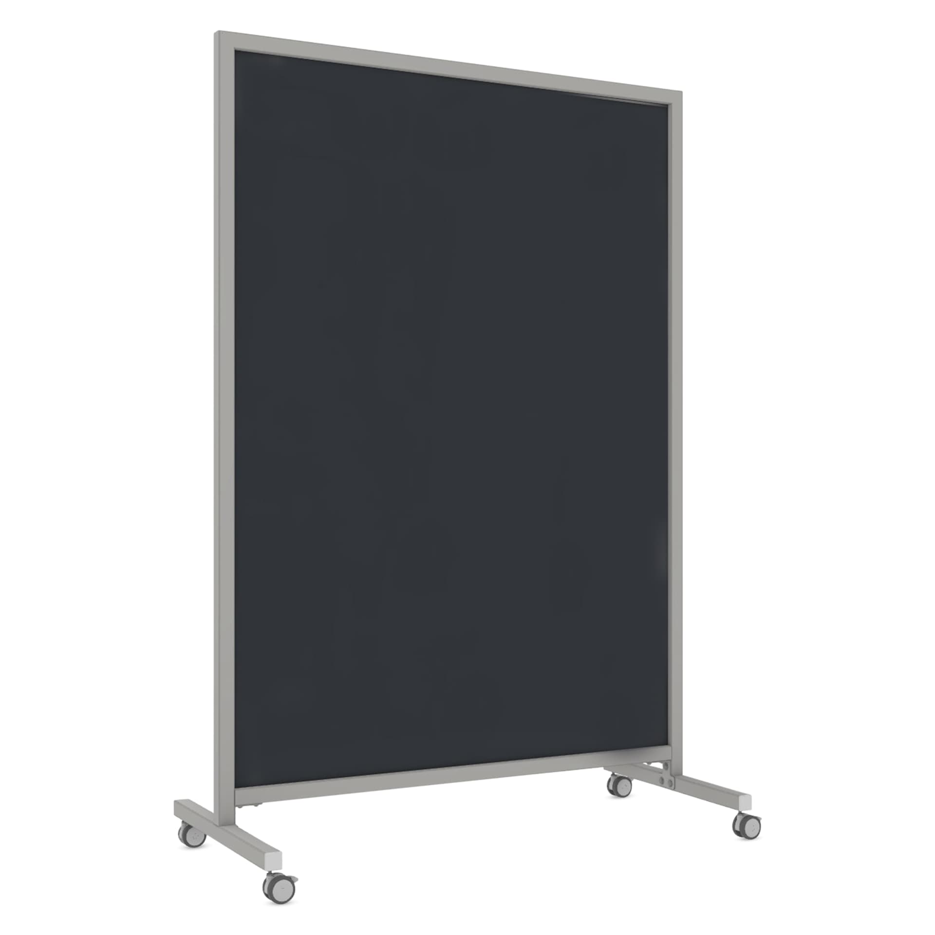 Ghent EZ Mobile Glassboard - Black, 50" x 75"