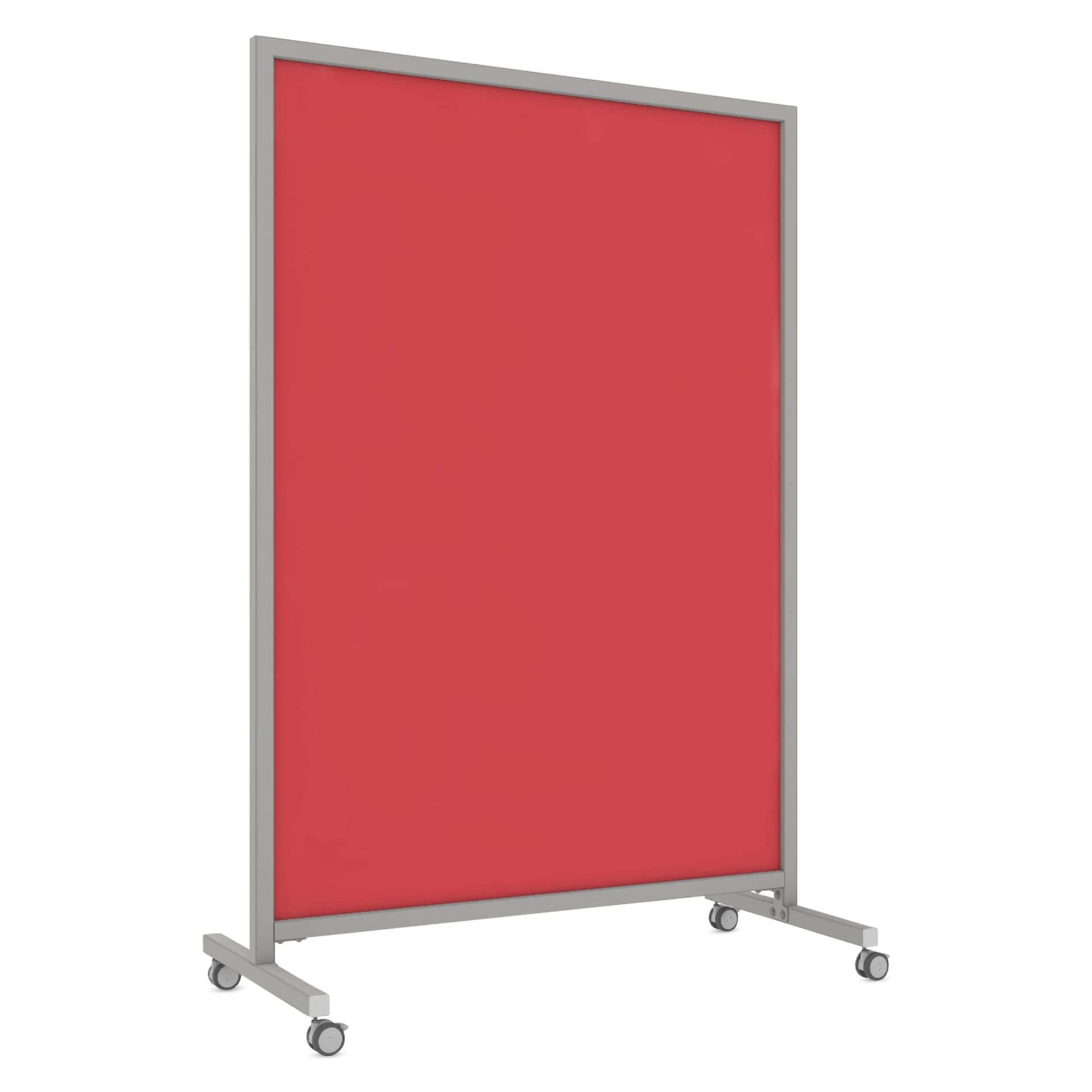 Ghent EZ Mobile Glassboard - Rose, 50" x 75"