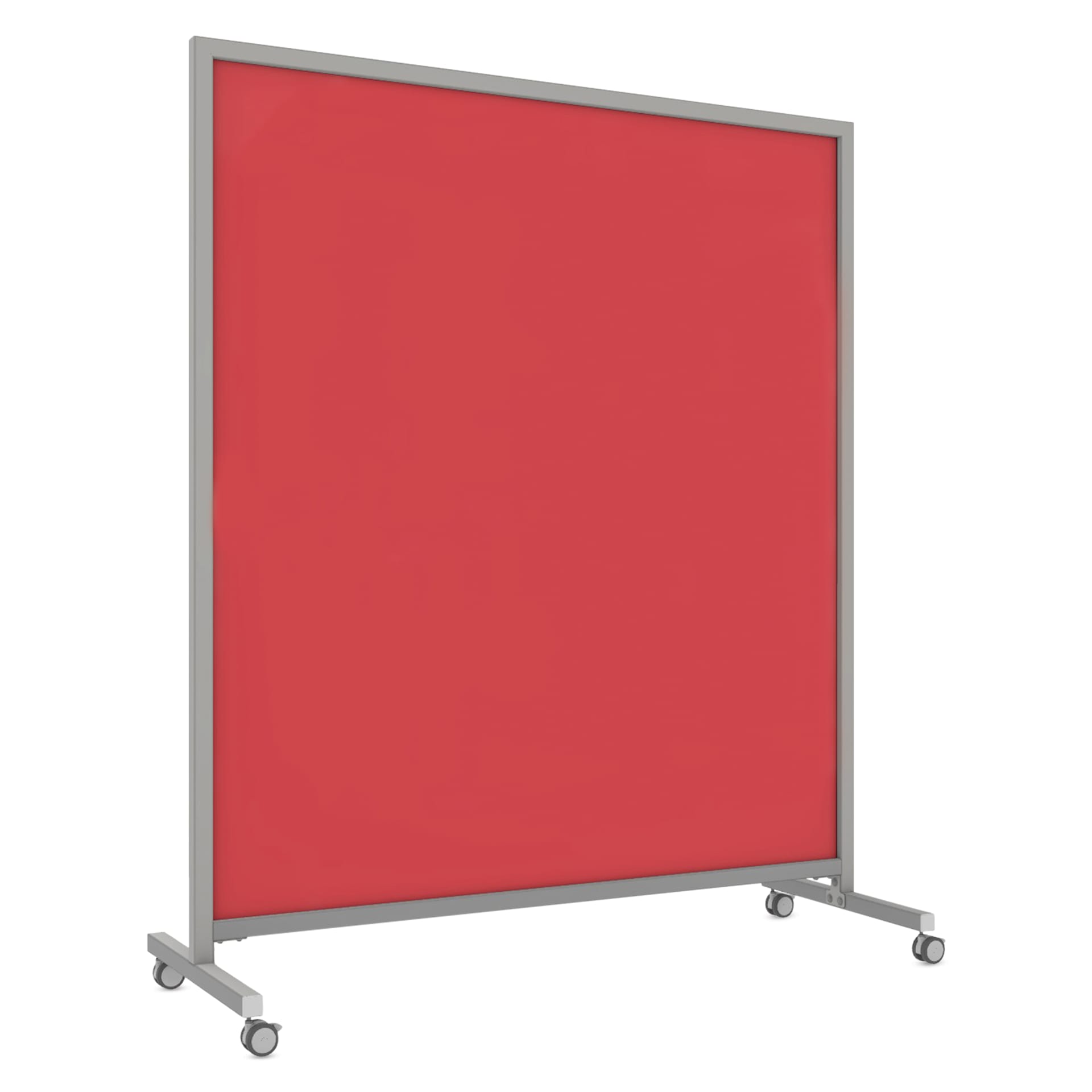 Ghent EZ Mobile Glassboard - Rose, 62" x 75"