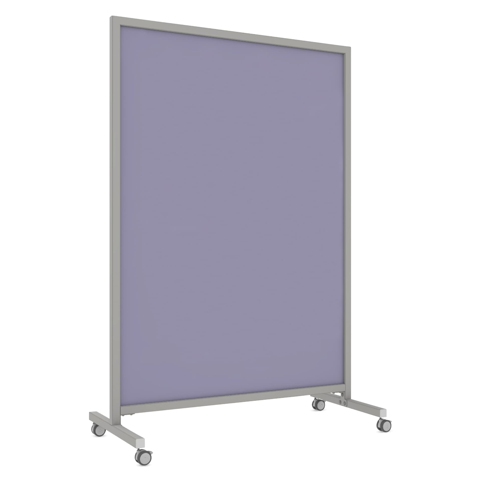 Ghent EZ Mobile Magnetic Glassboard - Grape, 50" x 75"