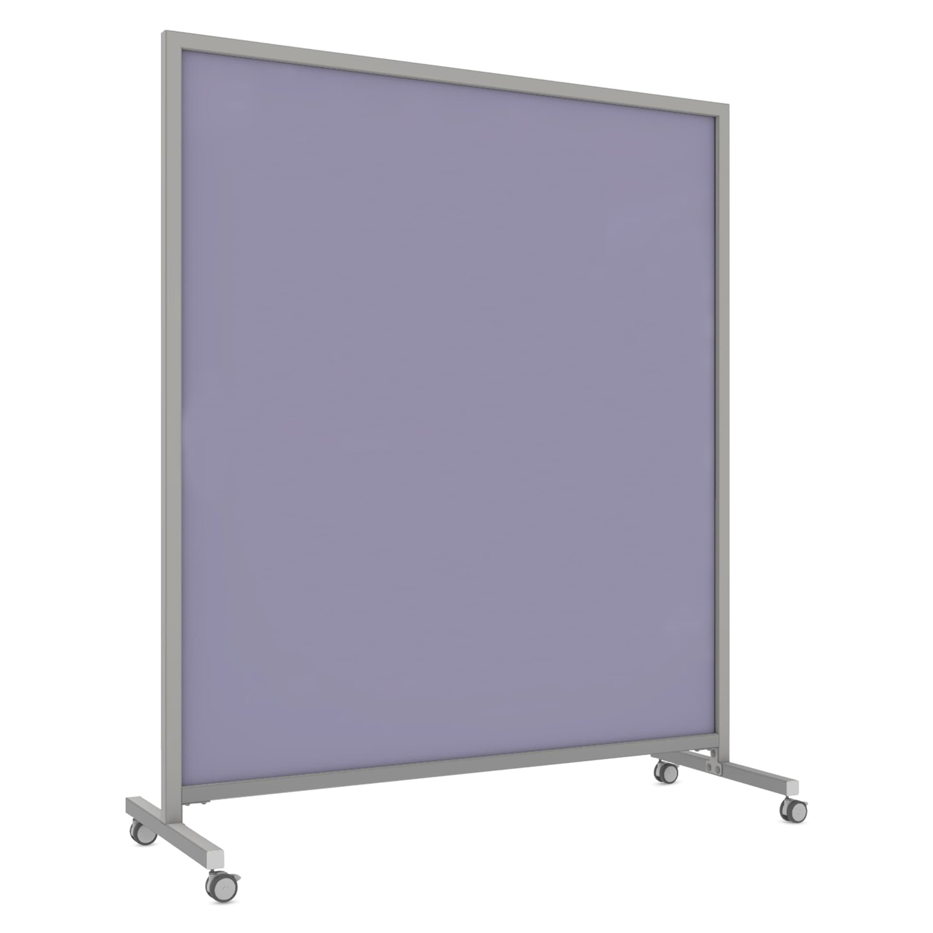 Ghent EZ Mobile Magnetic Glassboard - Grape, 62" x 75"